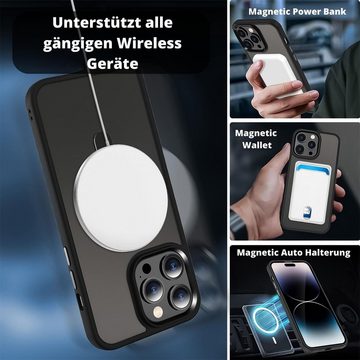 CoolGadget Handyhülle Schwarz als 2in1 Schutz Cover Set für das Apple iPhone 13 Pro 6,1 Zoll, 2x Glas Display Schutz Folie + 1x TPU Case Hülle für iPhone 13 Pro