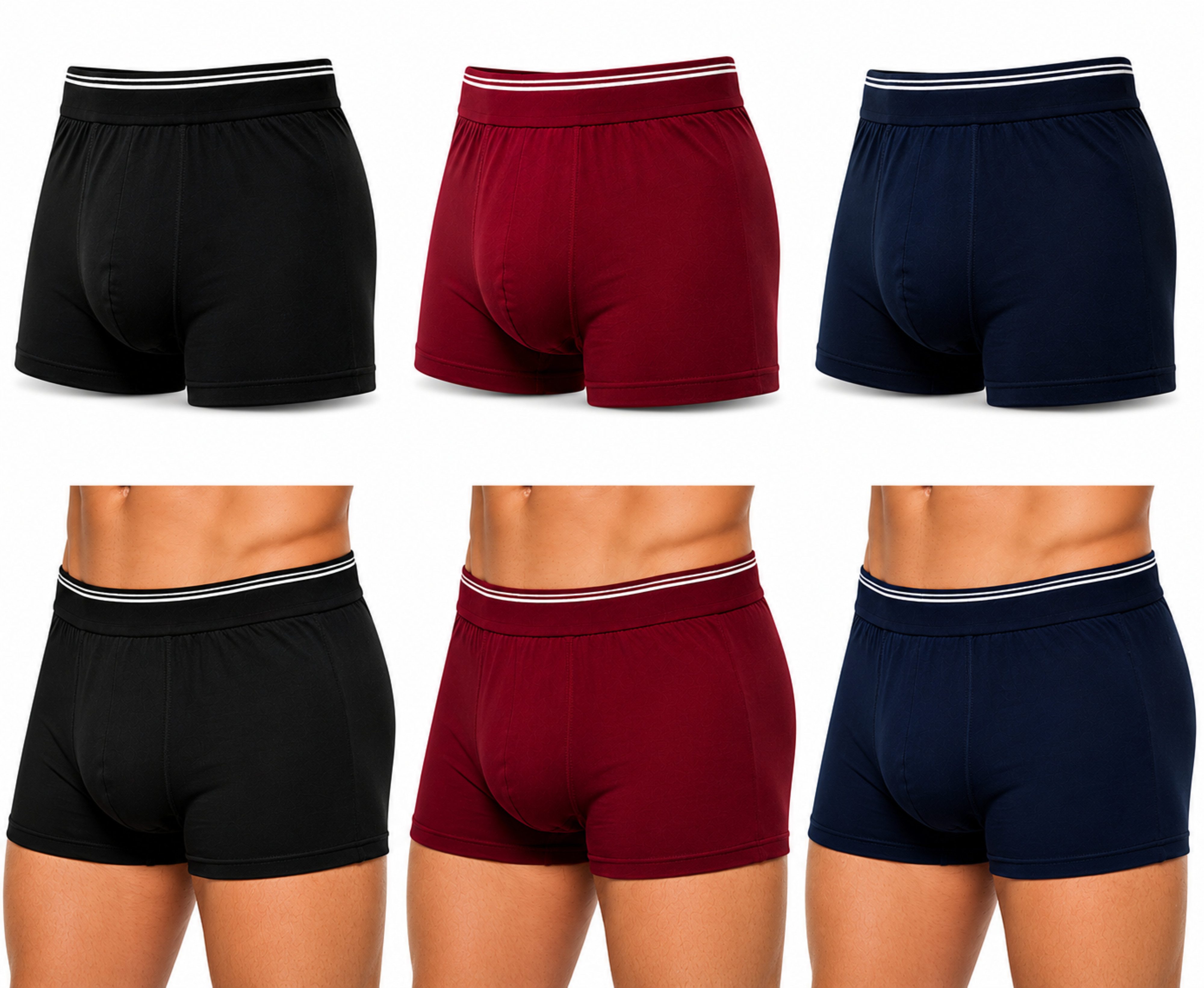Berrak Boxershorts unterhosen Herren 6er Pack – Baumwolle Stretch Unterwäsche (A1097) (Packung, Spar-Set, 6-St., 6er-Pack) Premium Qualität – Bild 3 von 5