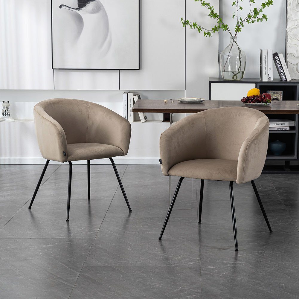 HOME DELUXE Polsterstuhl Esszimmerstuhl ARIA Samt günstig online kaufen