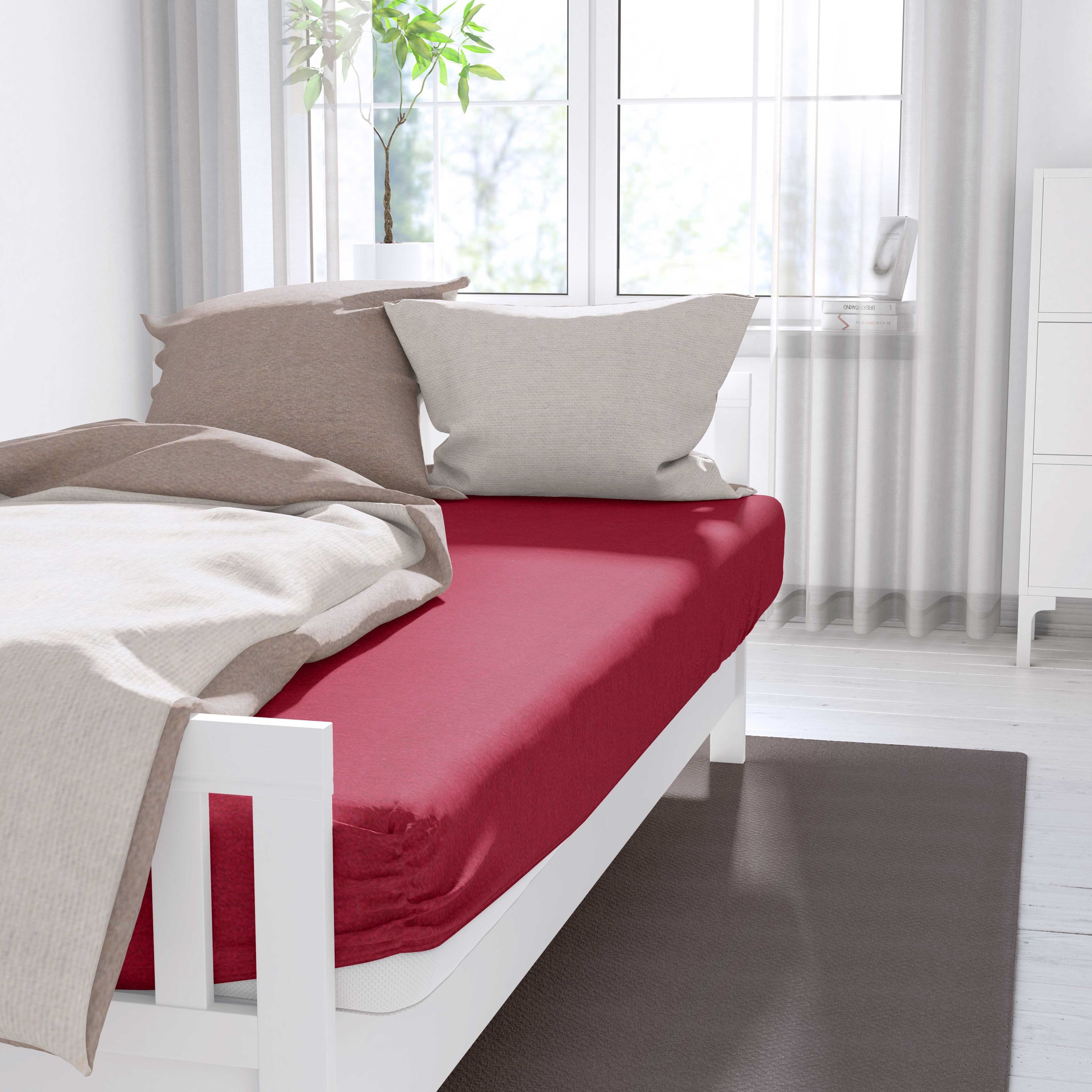 SETEX Spannbettlaken Frottee, Frottee, Gummizug: rundum, (1 Stück), uni, Frottee
