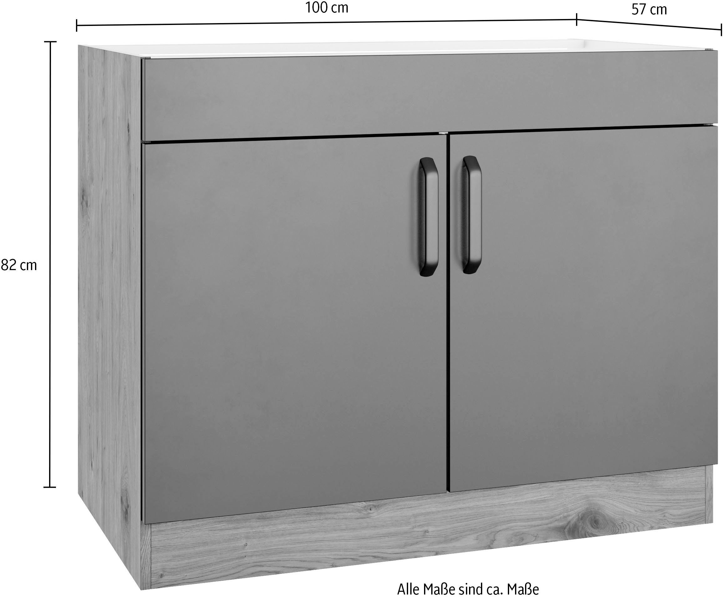 wiho Küchen Spülenschrank Elba Breite 100 cm – Bild 4 von 4