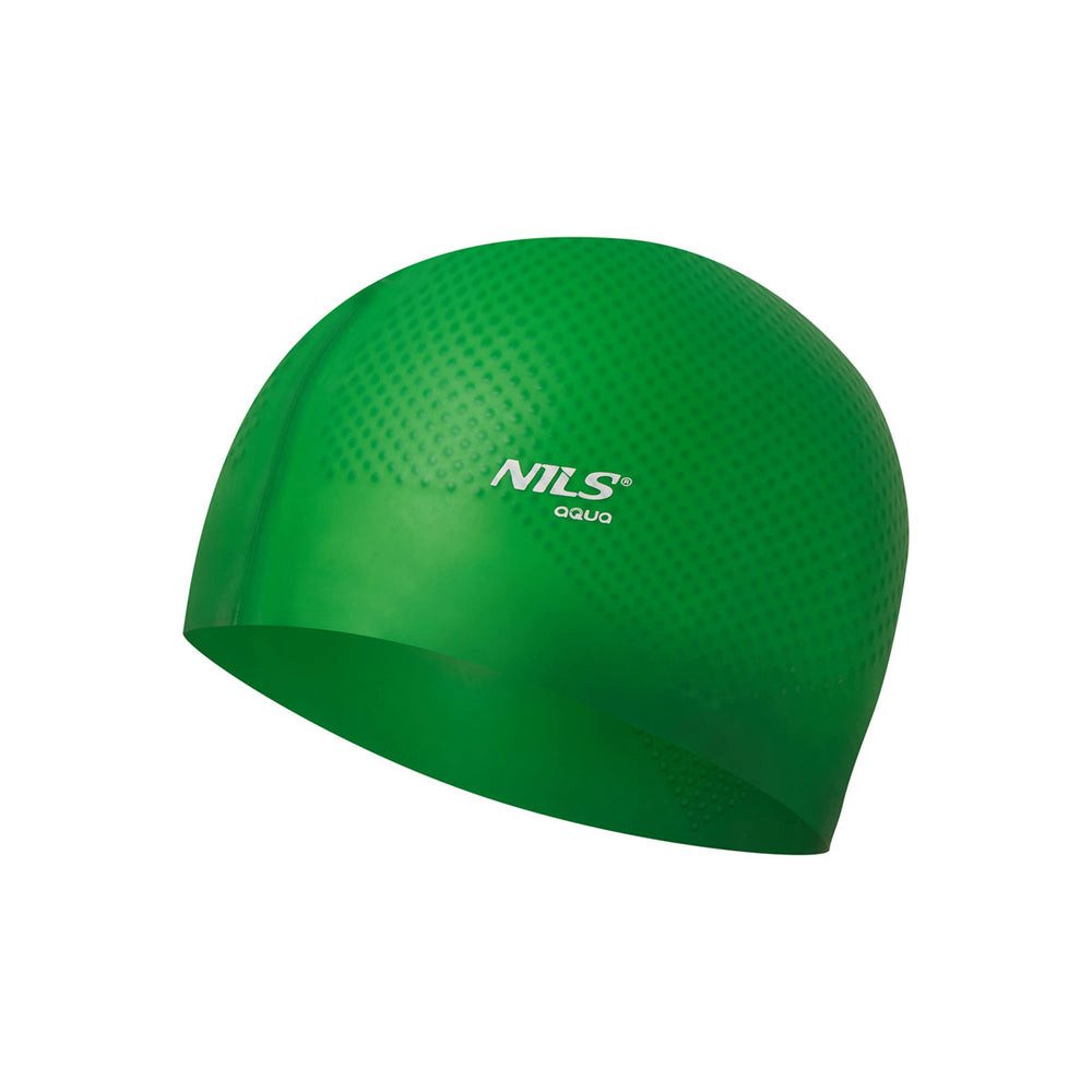 NILS AQUA Badekappe Schwimmhaube Badekappe (Spar-Set, 1 St), Elastisches Silikon mit Noppen im Inneren verhindert Verrutschen