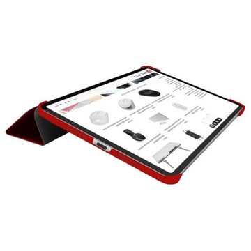 Macally Tablet-Hülle Smart Case Tasche Book-Stand Cover Hülle Rot, Standfunktion Magnet-Verschluss für Apple iPad mini 6 2021 8,3"