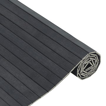 Teppich Teppich Rechteckig Grau 100x300 cm Bambus, vidaXL, Rechteckig