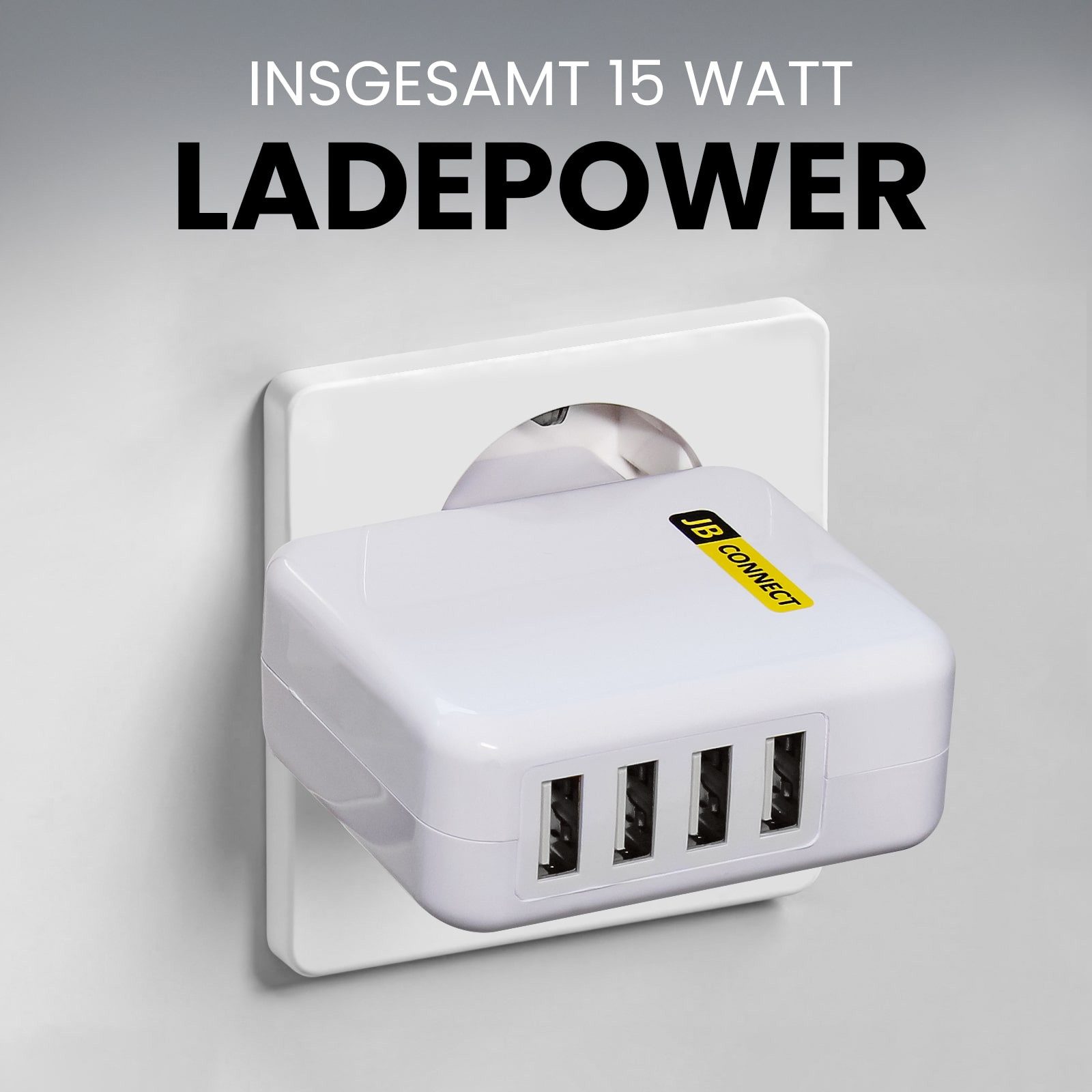 EAXUS 4-Port USB-Ladegerät (3100 mA, 1-tlg., universal Ladegeräte für die Steckdose)
