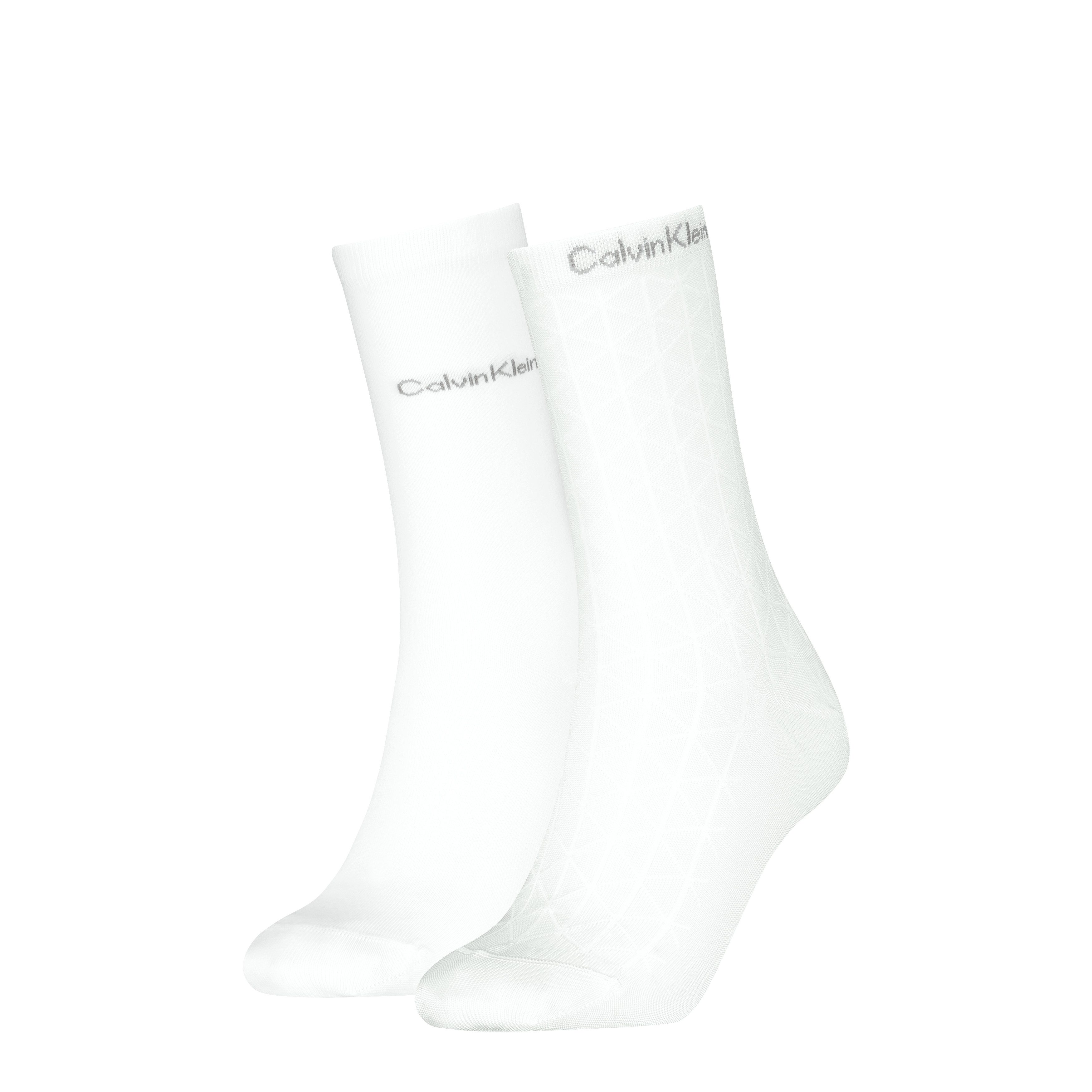 Calvin Klein Socken CK WOMEN SOCK 2P DROPNEEDLE PATTERN (2 Paar)