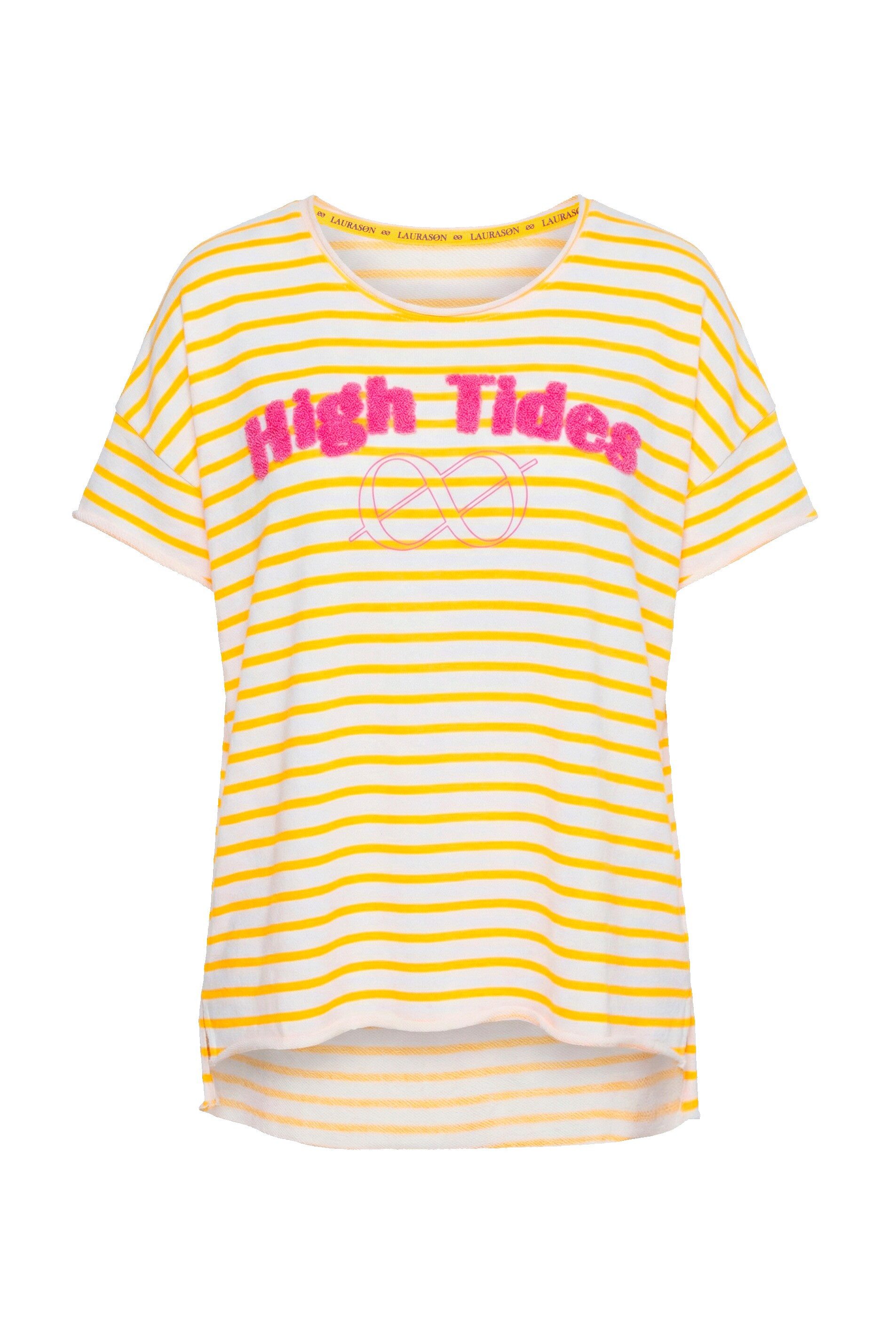 Laurasøn Sweatshirt Ringelsweatshirt Oversize 1/2 Arm günstig online kaufen