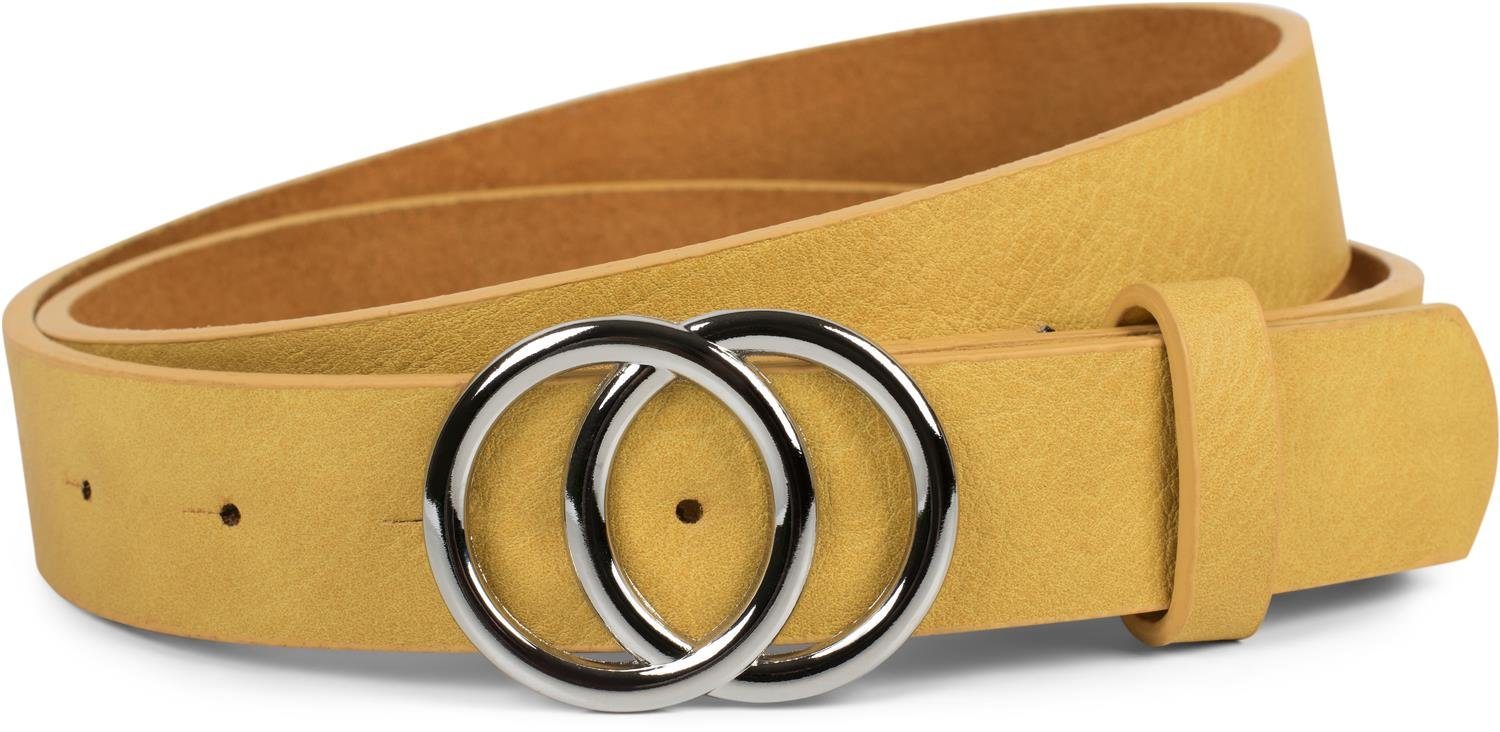styleBREAKER Synthetikgürtel Gürtel mit Ringschnalle (1-St)