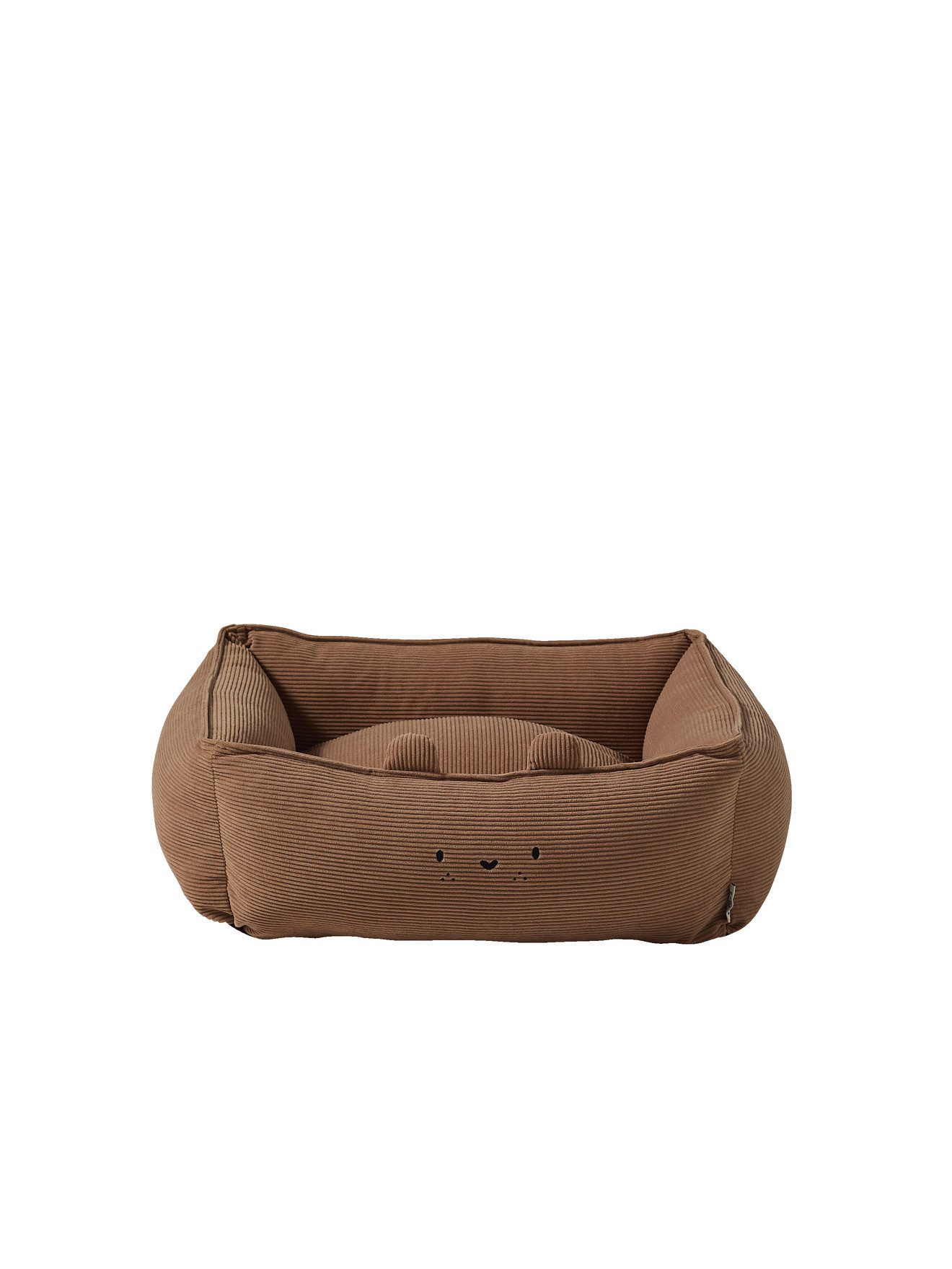 vertbaudet Tierkorb Gepolstertes Hundebett aus Feincord, in 3 Größen erhältlich