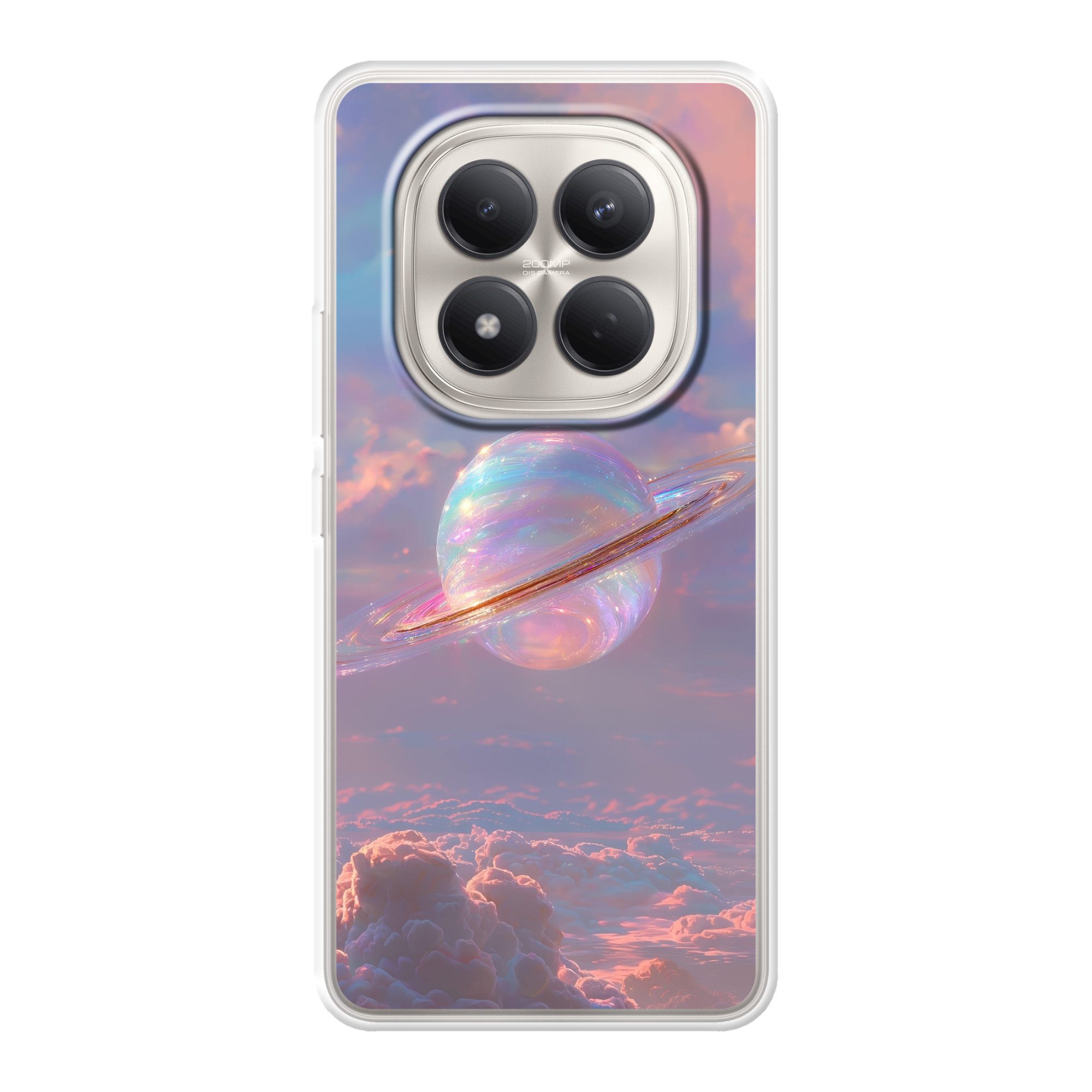 MuchoWow Handyhülle für Xiaomi Redmi Note 15 Pro 4G Planet - Himmel - Wolken - Pastelltöne, Handy Case, Silikon, Bumper Case Dünn