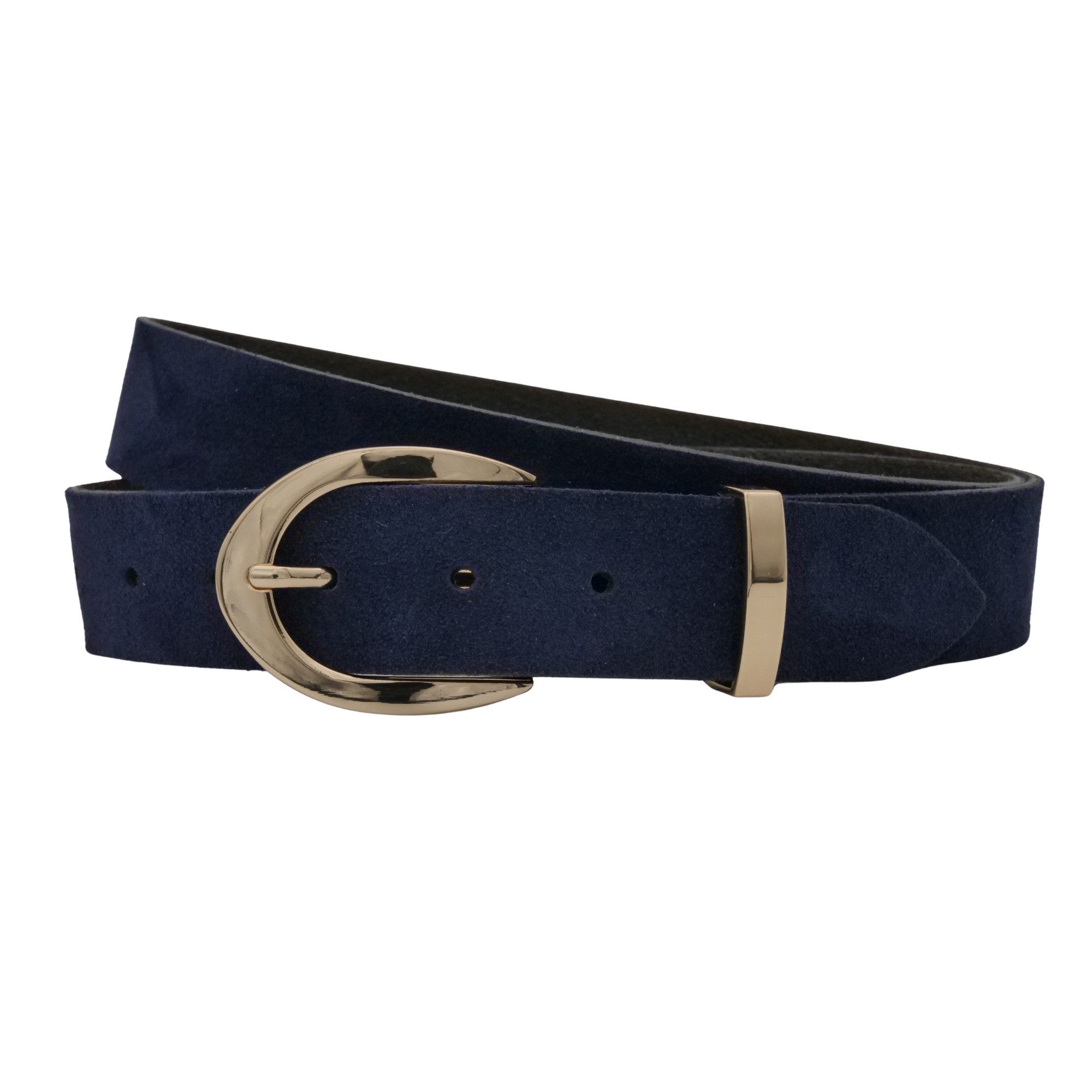 AnnaMatoni Ledergürtel AnnaMatoni Damen Ledergürtel in hochwertigem Velour günstig online kaufen