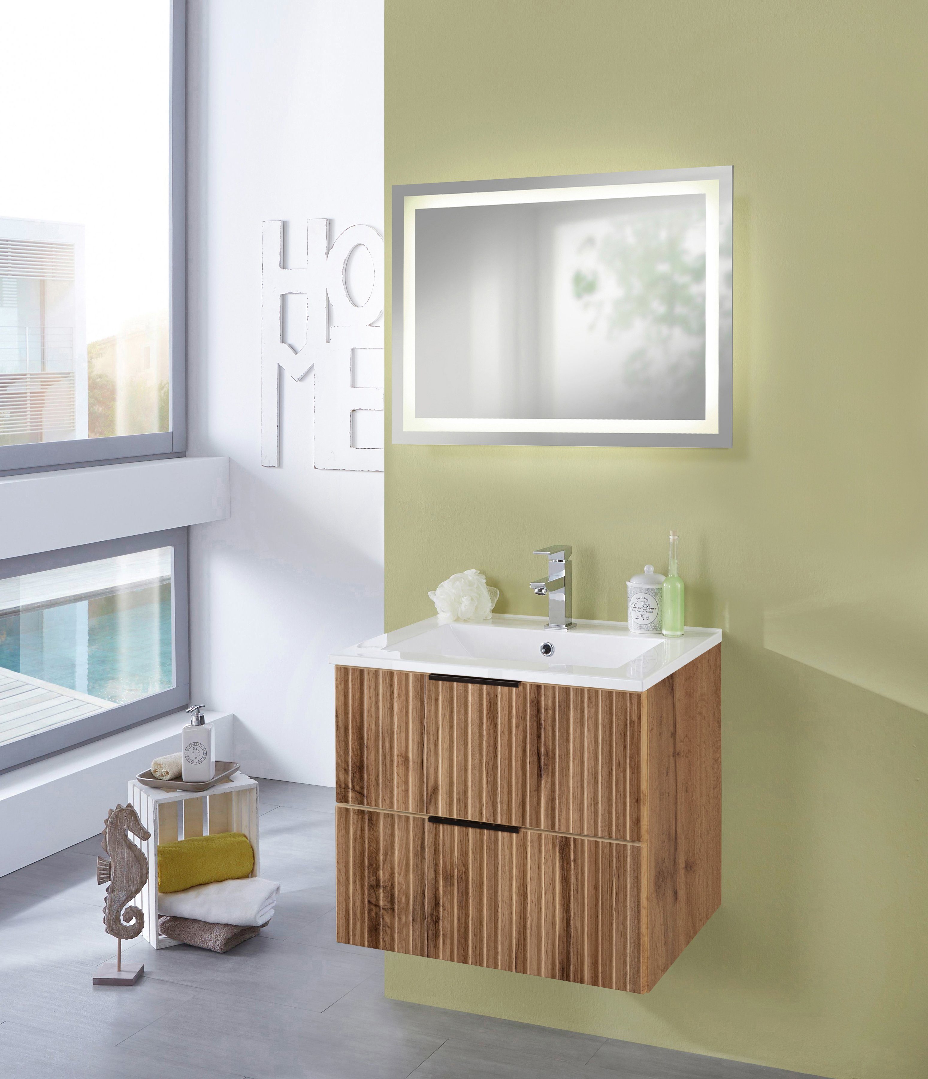 welltime Waschtisch Trento in verschiedenen Ausführungen inkl. Waschbecken, günstig online kaufen