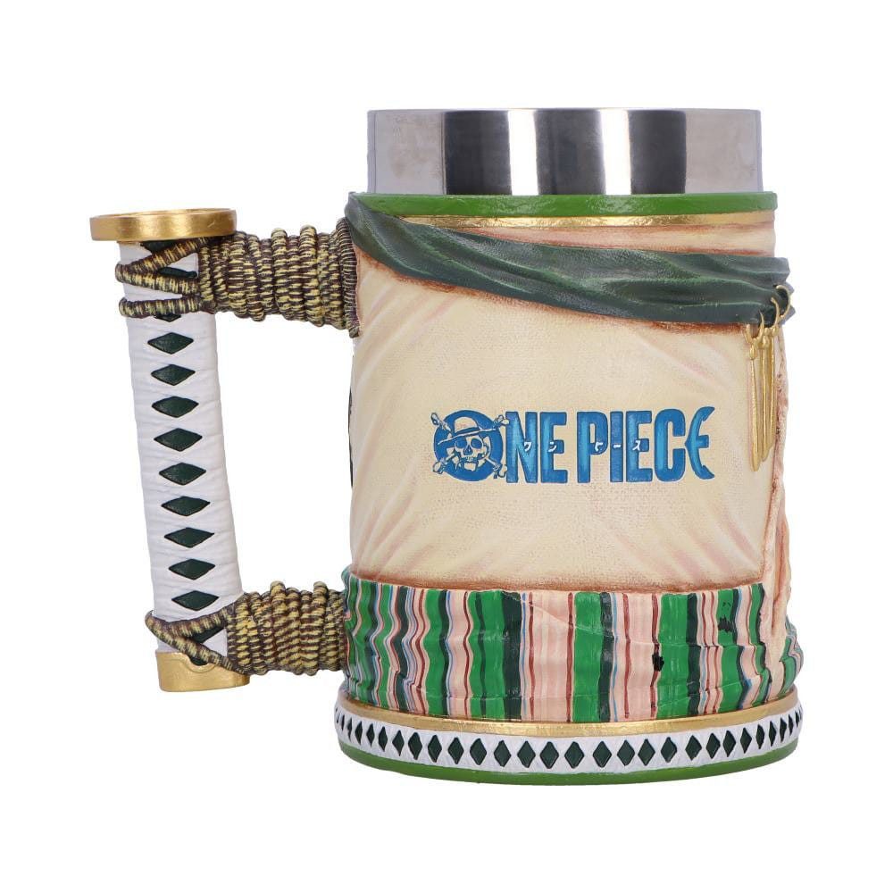 Nemesis Now Bierkrug One Piece Krug Zoro 15 cm, 1-tlg., Perfekt für Anime-, Manga- und Geek-Merch