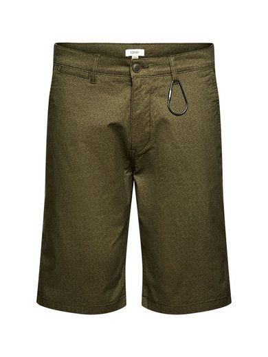 Esprit Shorts »Shorts mit Keyring und Print, Bio-Baumwolle« (1-tlg)