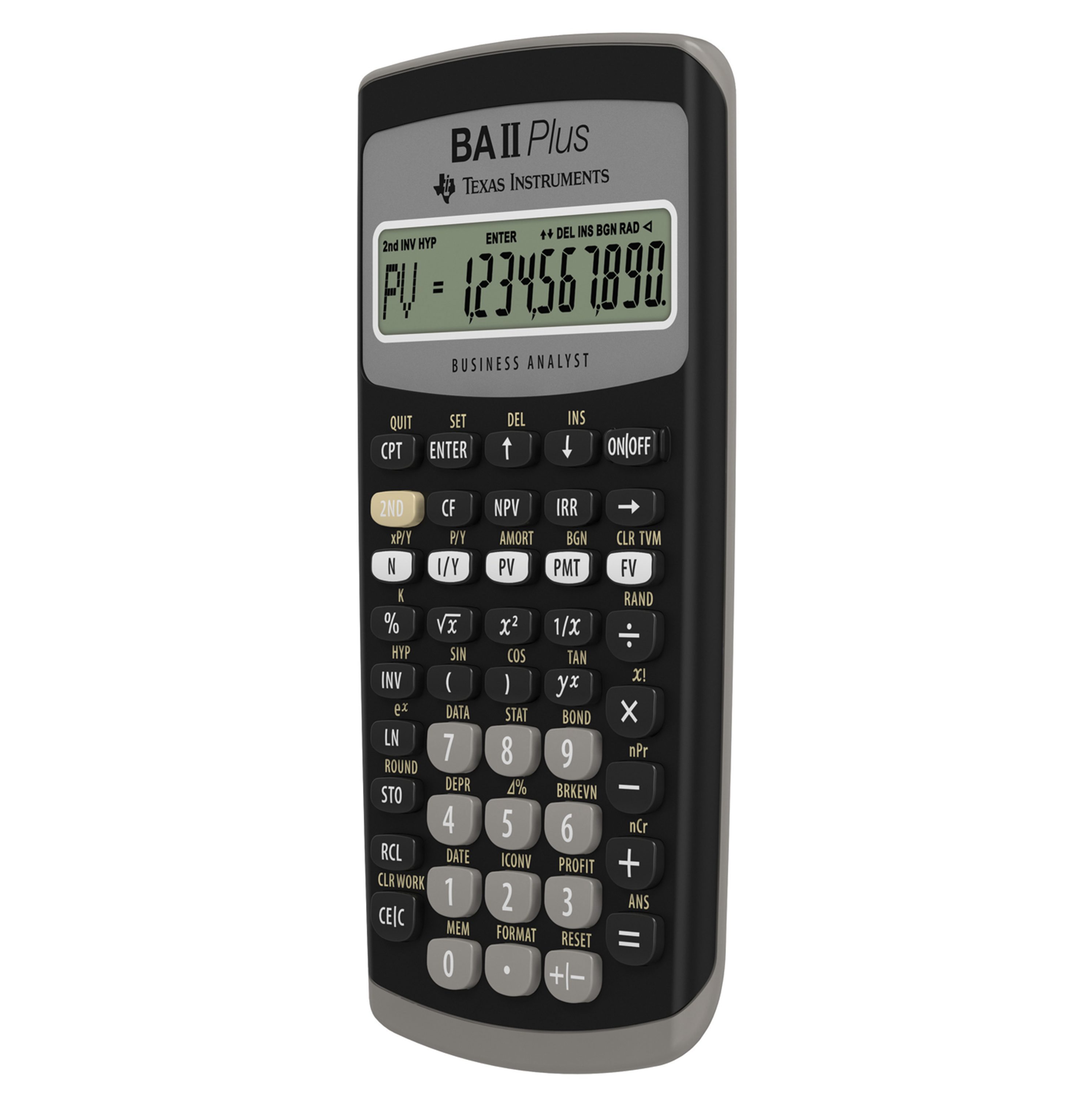 Texas Instruments Taschenrechner TI-BA II Plus™, Finanztaschenrechner, 10-stelliges Display