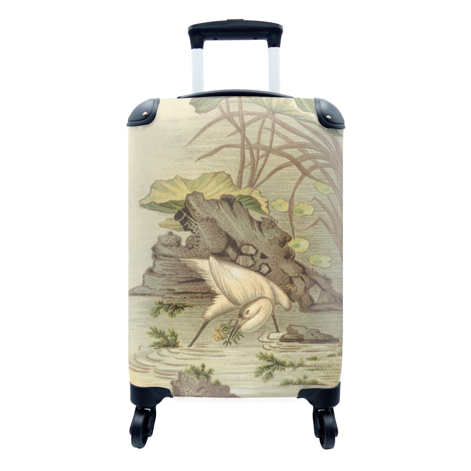 mit Ferien, aus Reisekoffer Rollen, Reisetasche L'Ornement MuchoWow 4 rollen, für Illustration Trolley, Handgepäck Polychrome, Handgepäckkoffer