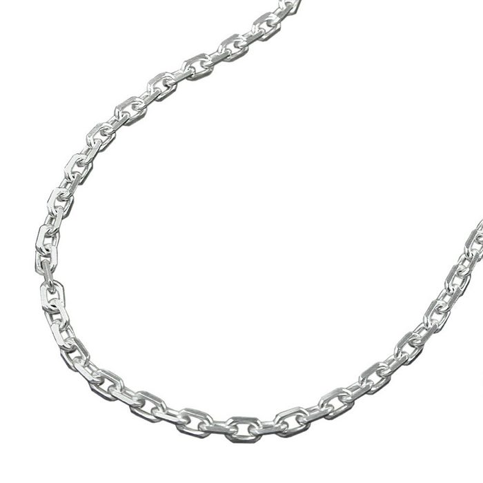 Erario D'Or Silberkette Anhängerkette Ankerkette diamantiert Silber 925 50 cm