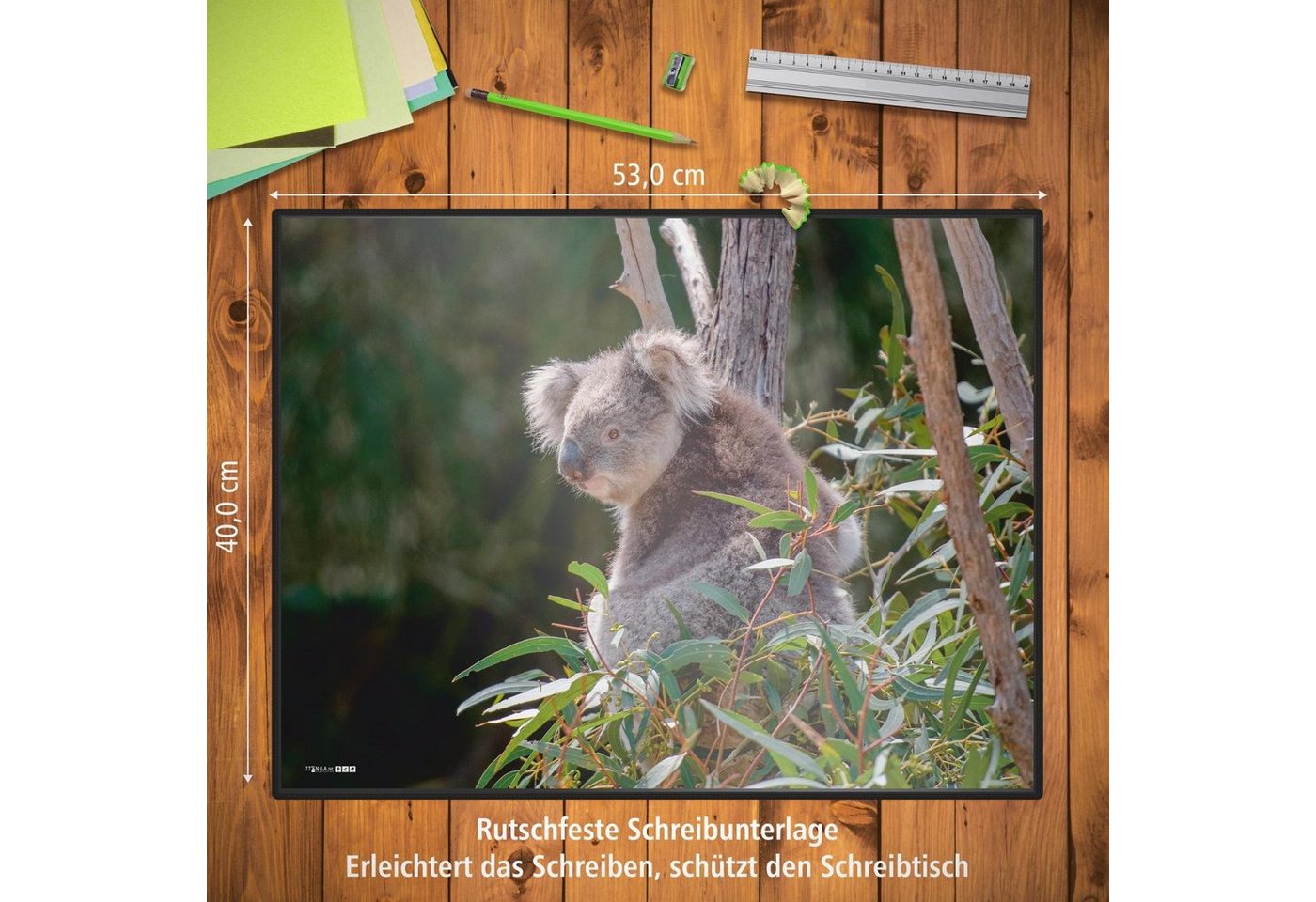 Thumbnail - itenga Schreibtischunterlage itenga Schreibunterlage Koala 400 x 530 mm