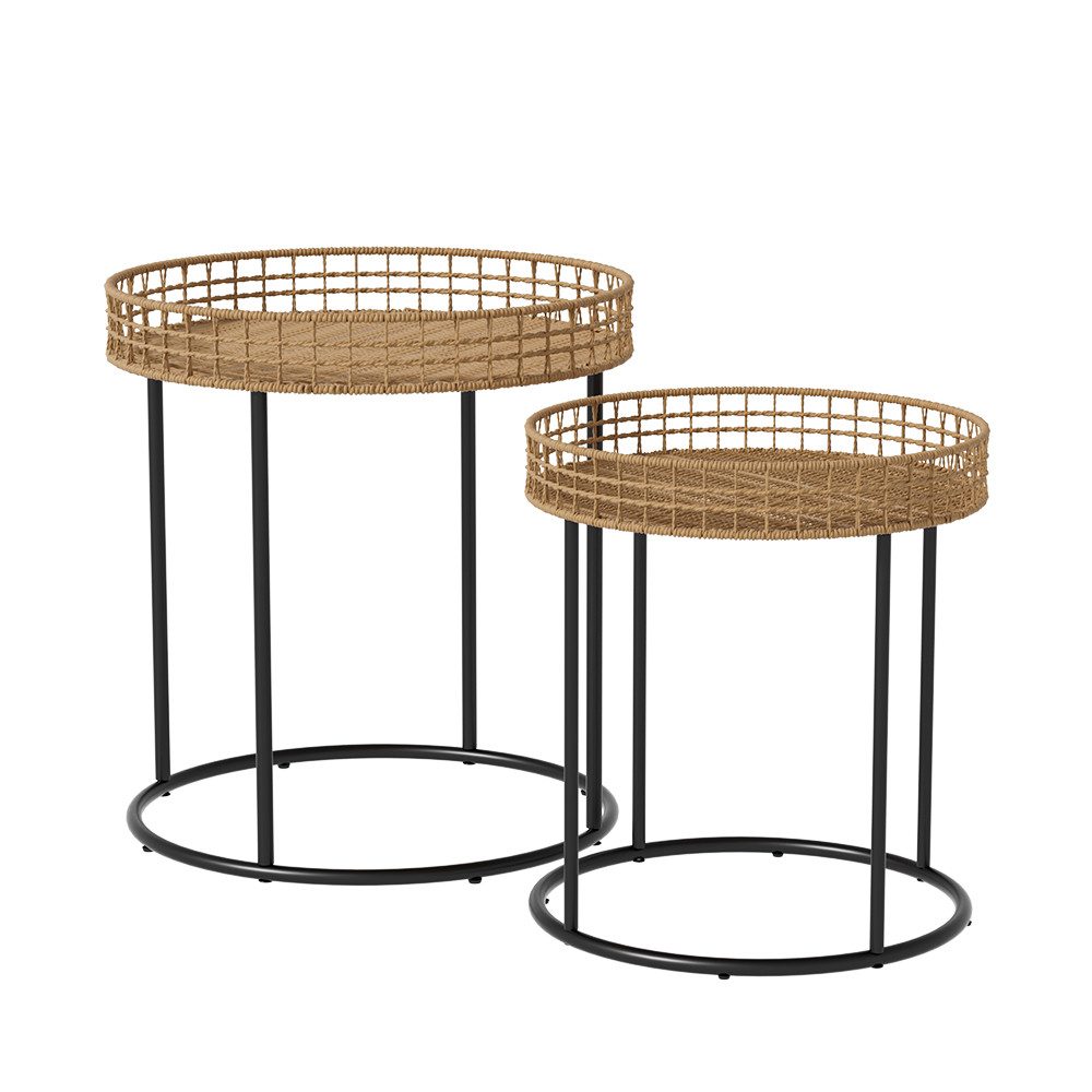 Vicco Couchtisch Brunswick, Holz/Schwarz, 44 x günstig online kaufen