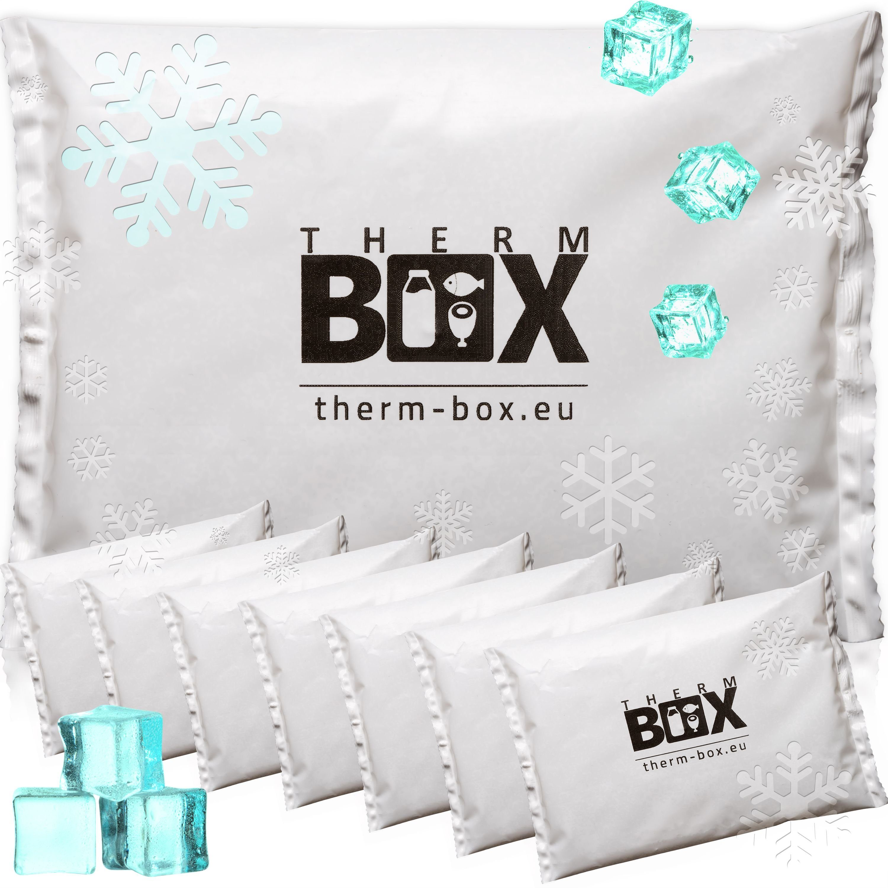 THERM-BOX Kühlakku Kühlakku Profi Kühlbox, 450g Kühlbeutel für Kühlpack Wiederverwendbar Kühlpad Kühlkissen Groß