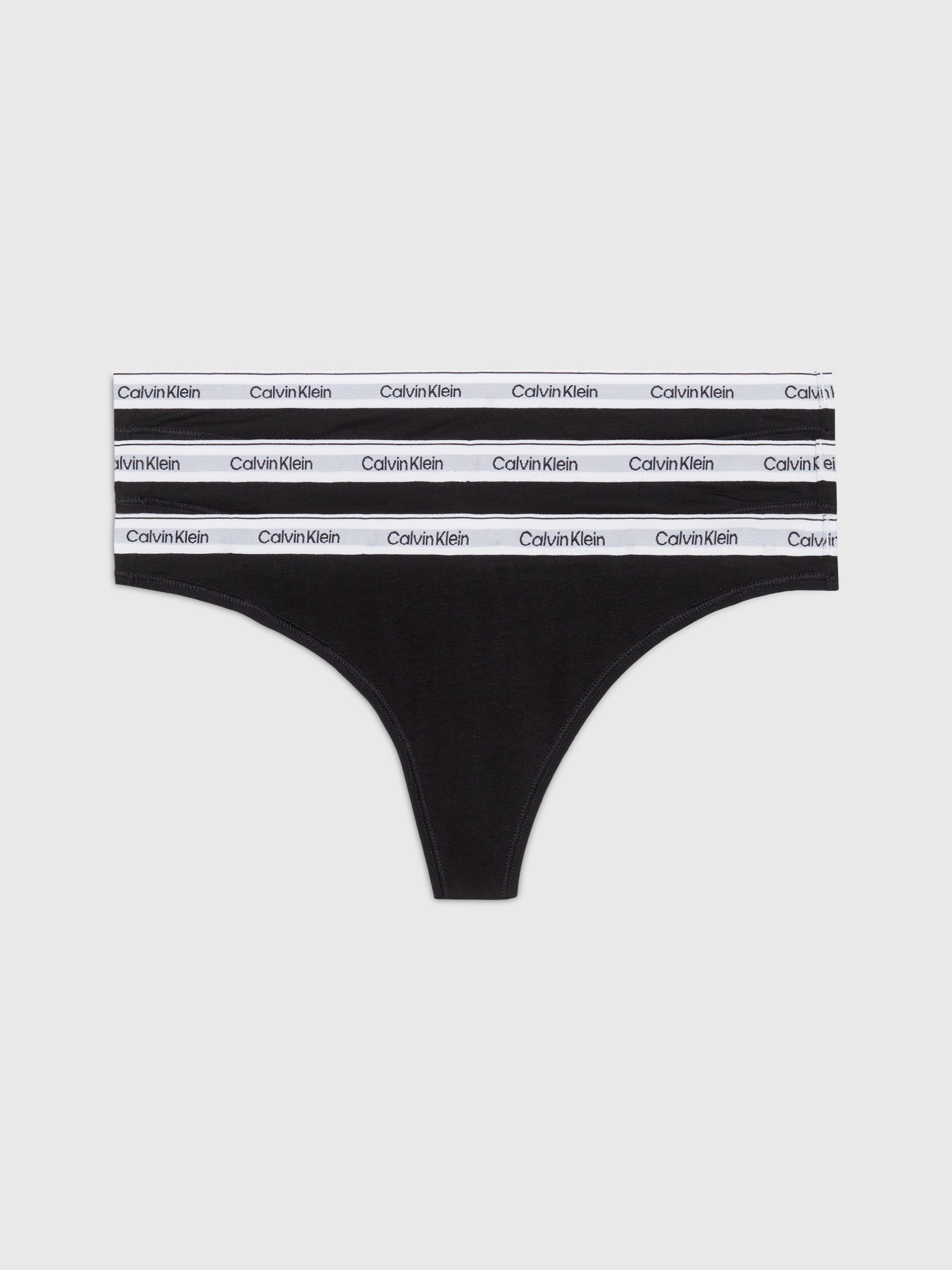 Calvin Klein Underwear Tanga 3 PACK THONG (LOW-RISE) (Packung, 3-St., 3er-Pack) mit Logobund