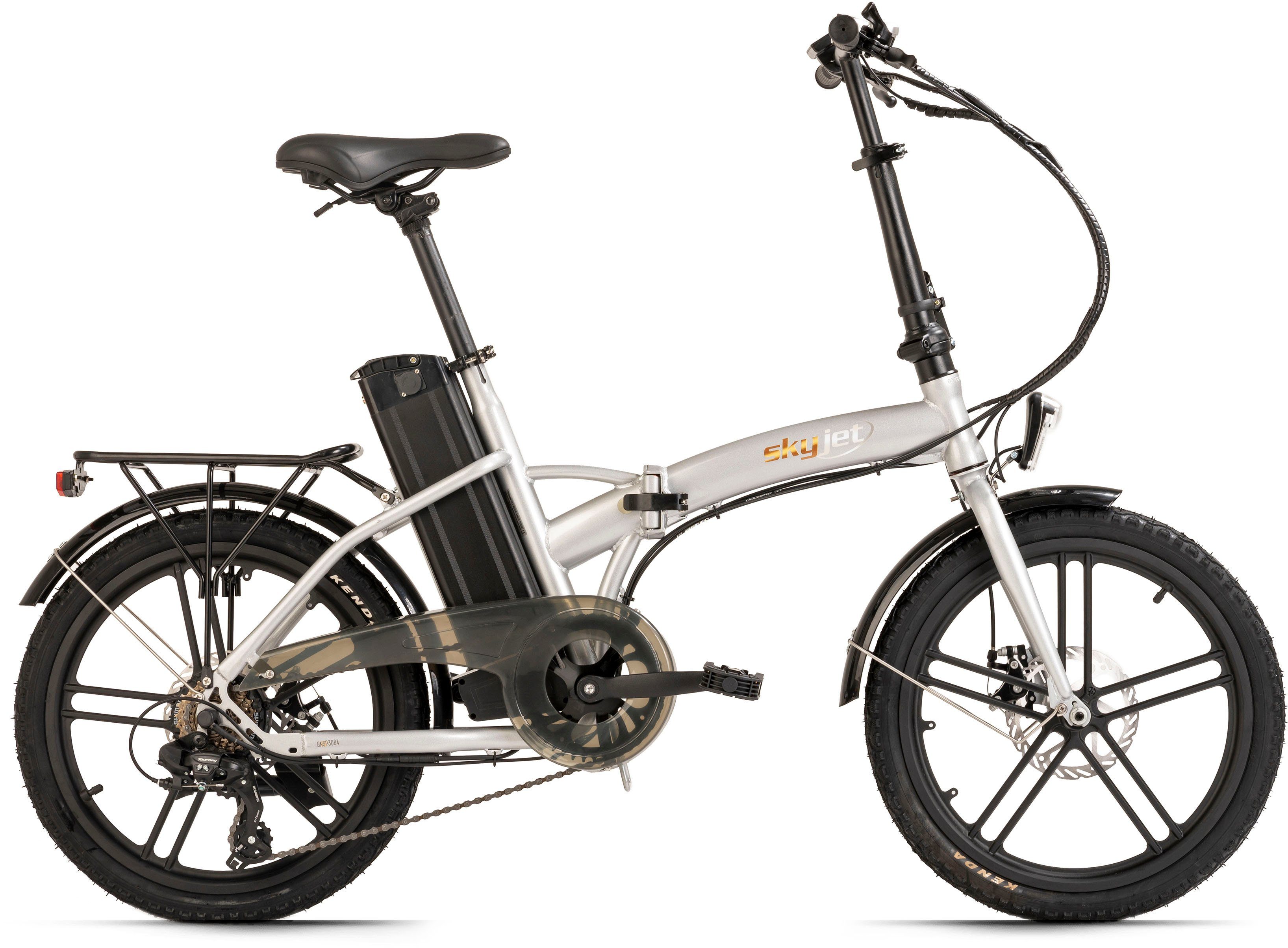 skyjet E-Bike 2S, 7 Gang Shimano Tourney Schaltwerk, Kettenschaltung, Heckmotor, 360 Wh Akku