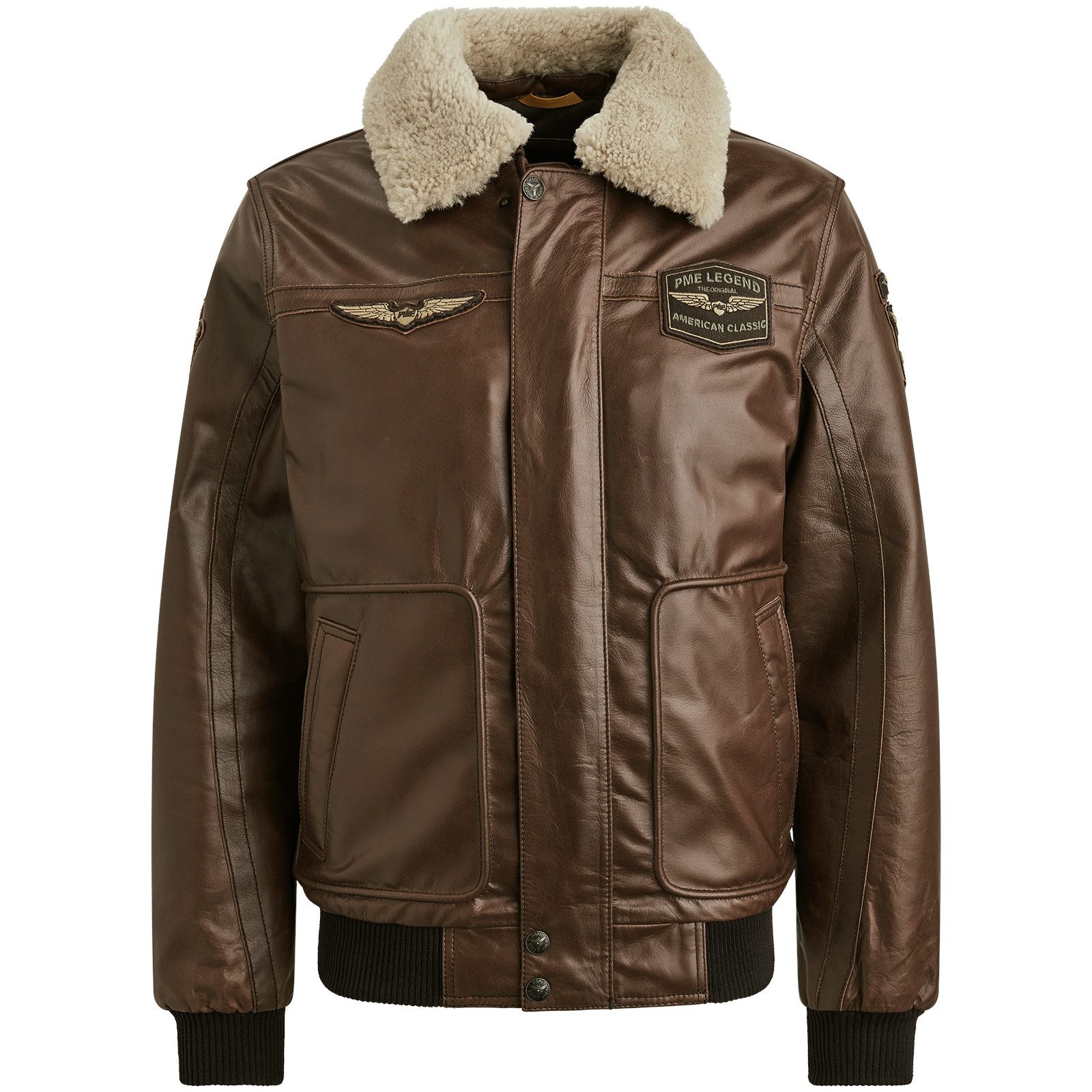 PME LEGEND Lederjacke - Hudson Lederjacke im Fliegerjacken-Style