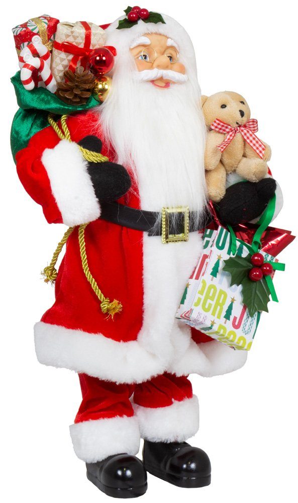 Christmas Paradise Weihnachtsmann Carl Dekofigur versch. Größen 30/45/60cm, Rot Weihnachtsdeko