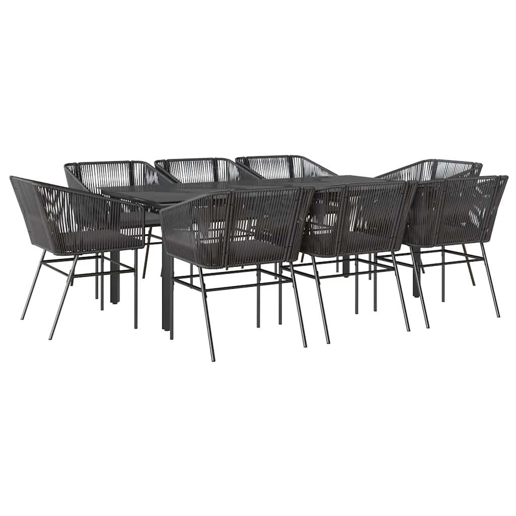 vidaXL Garten-Essgruppe 9-tlg. Garten-Essgruppe mit Kissen günstig online kaufen