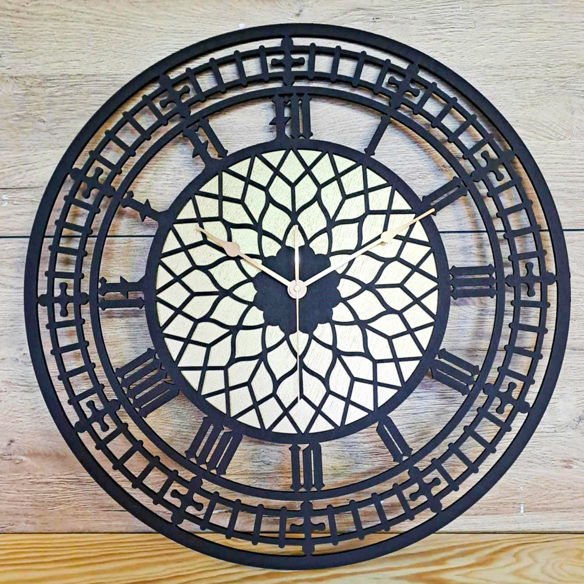 ORNAMENTI Wanduhr VINTAGE, grosse, holz, hingucker günstig online kaufen