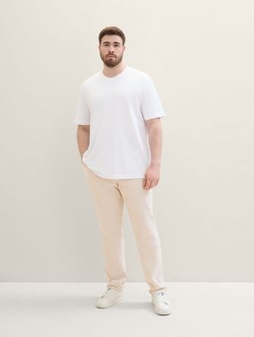 TOM TAILOR PLUS Chinohose Plus - Regular Chino mit Leinen