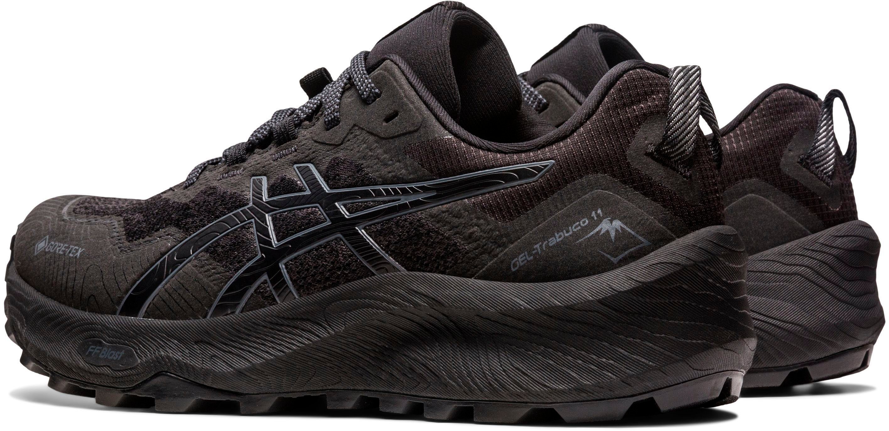 Trailrunningschuh schwarz 11 Gore-Tex wasserdicht Asics Trabuco