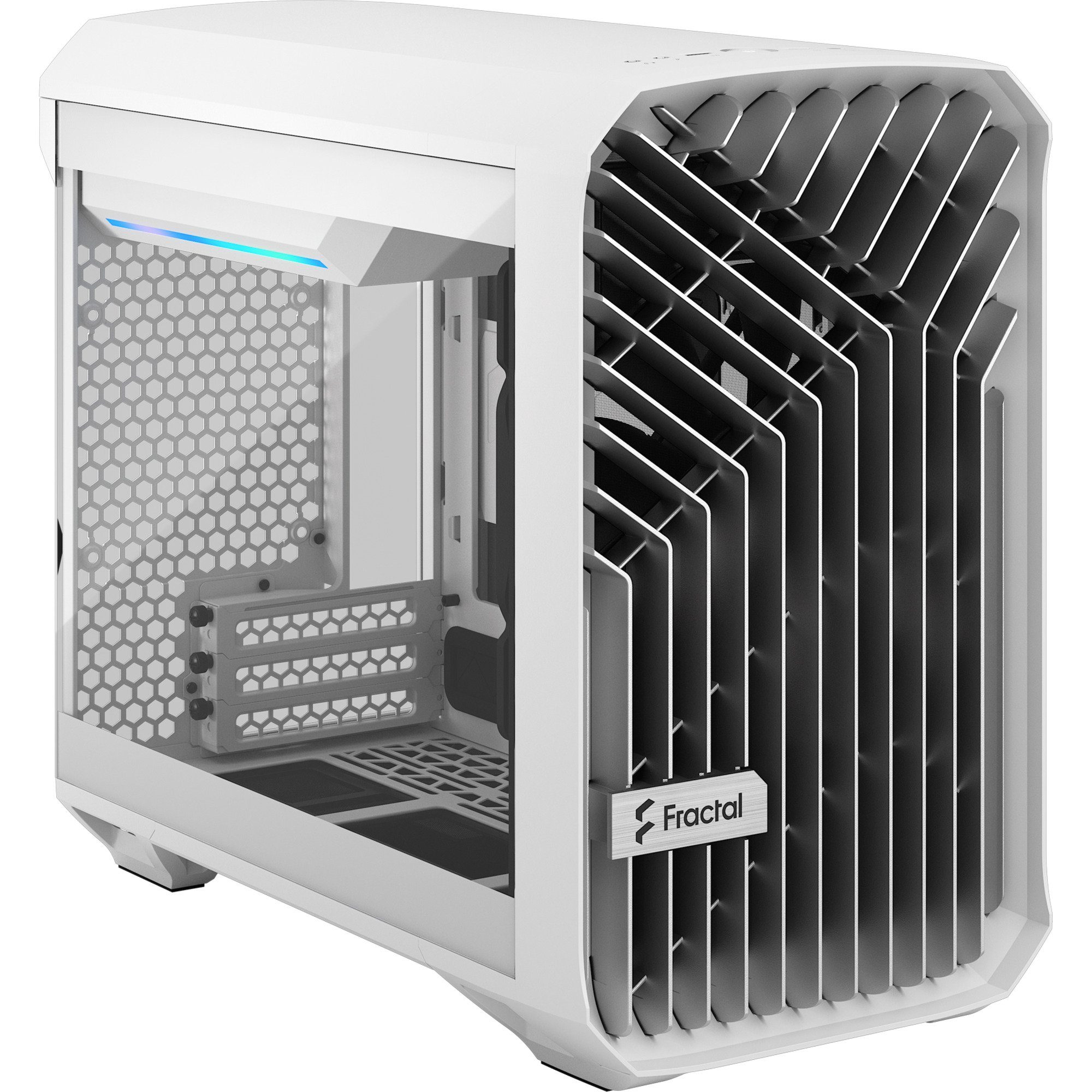 PC-Gehäuse Fractal Design Torrent Nano White TG Clear Tint