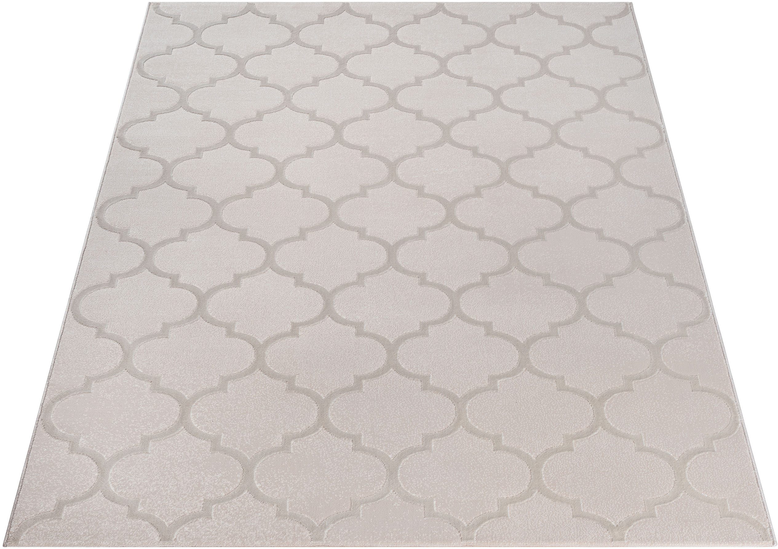 the carpet Teppich Knight, rechteckig, Höhe: 12 mm, moderner Wohnzimmer Teppich elegant glänzender Flor