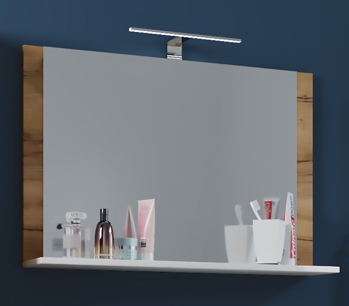VCM Spiegel Badspiegel Wandspiegel Bad Ablage Lendas 55x60 cm günstig online kaufen