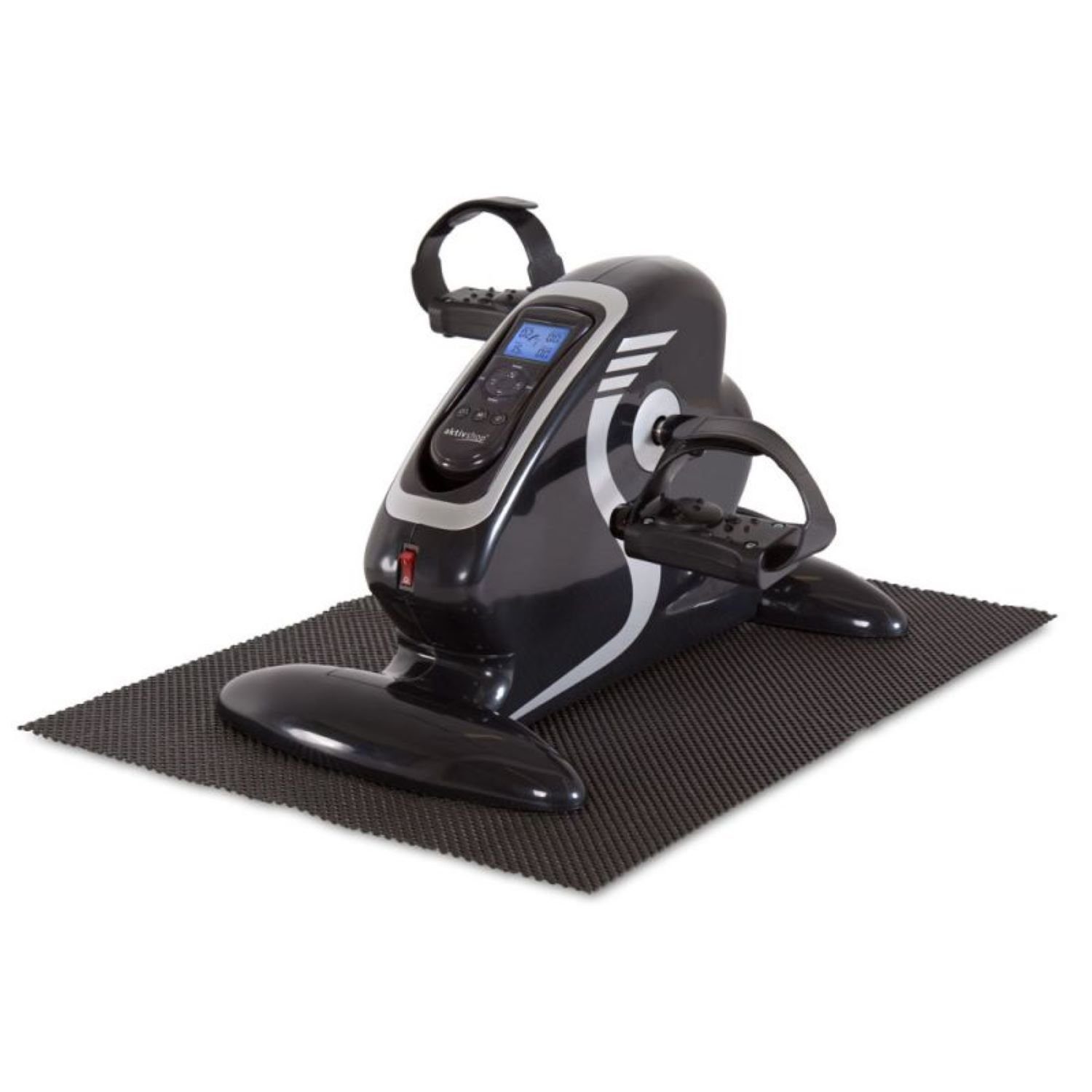 aktivshop Mini-Heimtrainer mit Motor, Bewegungstrainer Arm- und Beintrainer