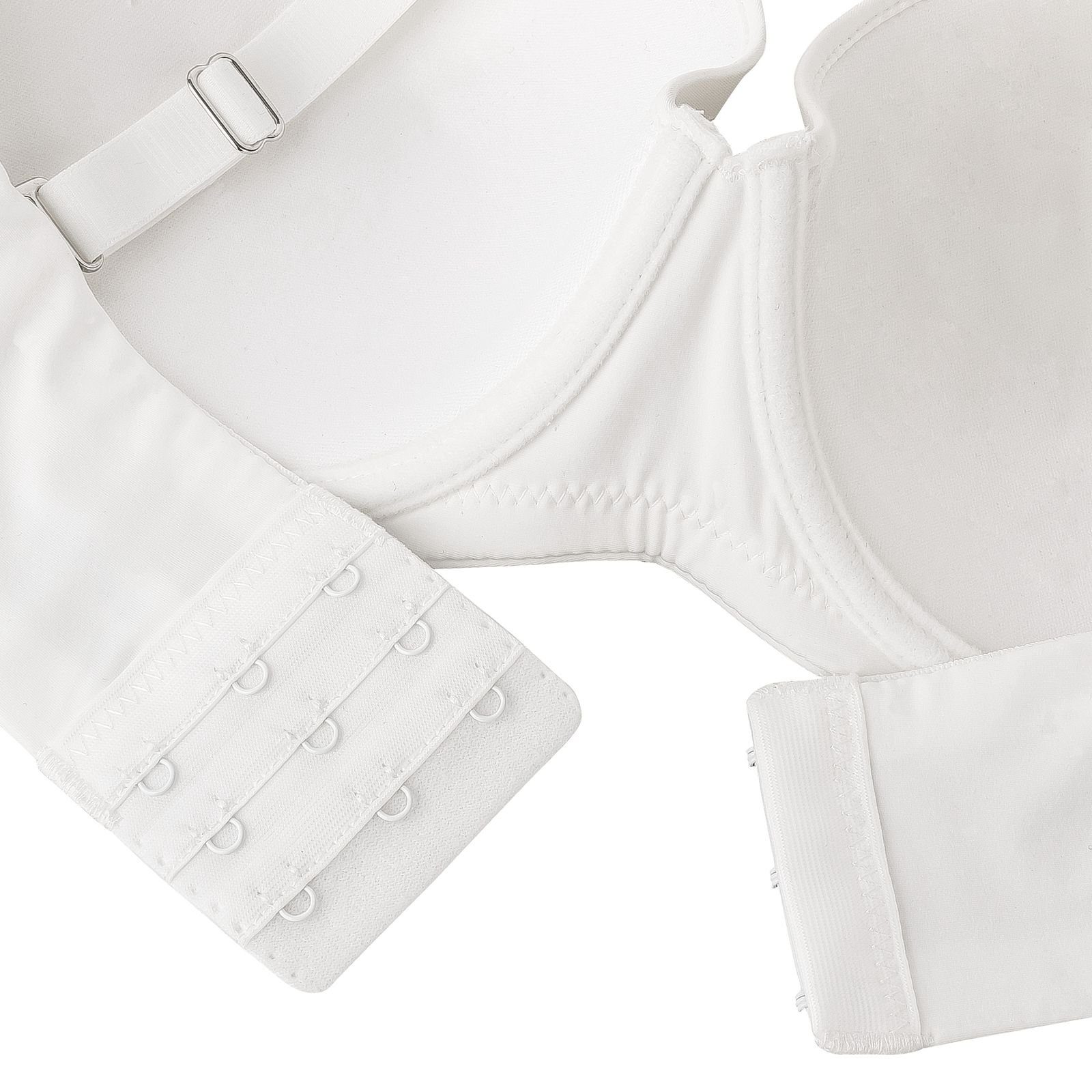 Xtra Bügel-BH (1-tlg) Fine Silikonhaftbänder LYCRA® für Luxus Damen weiß aus Marie Textilien Collection, Lingerie Unterwäsche