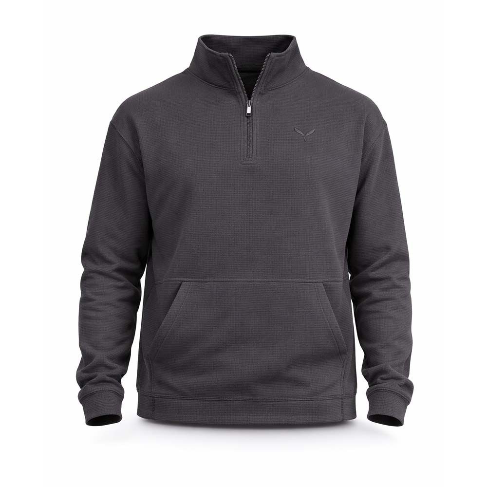 Kleinigkeit Sweatshirt Waffley Snipes Halfzip – asphalt grey