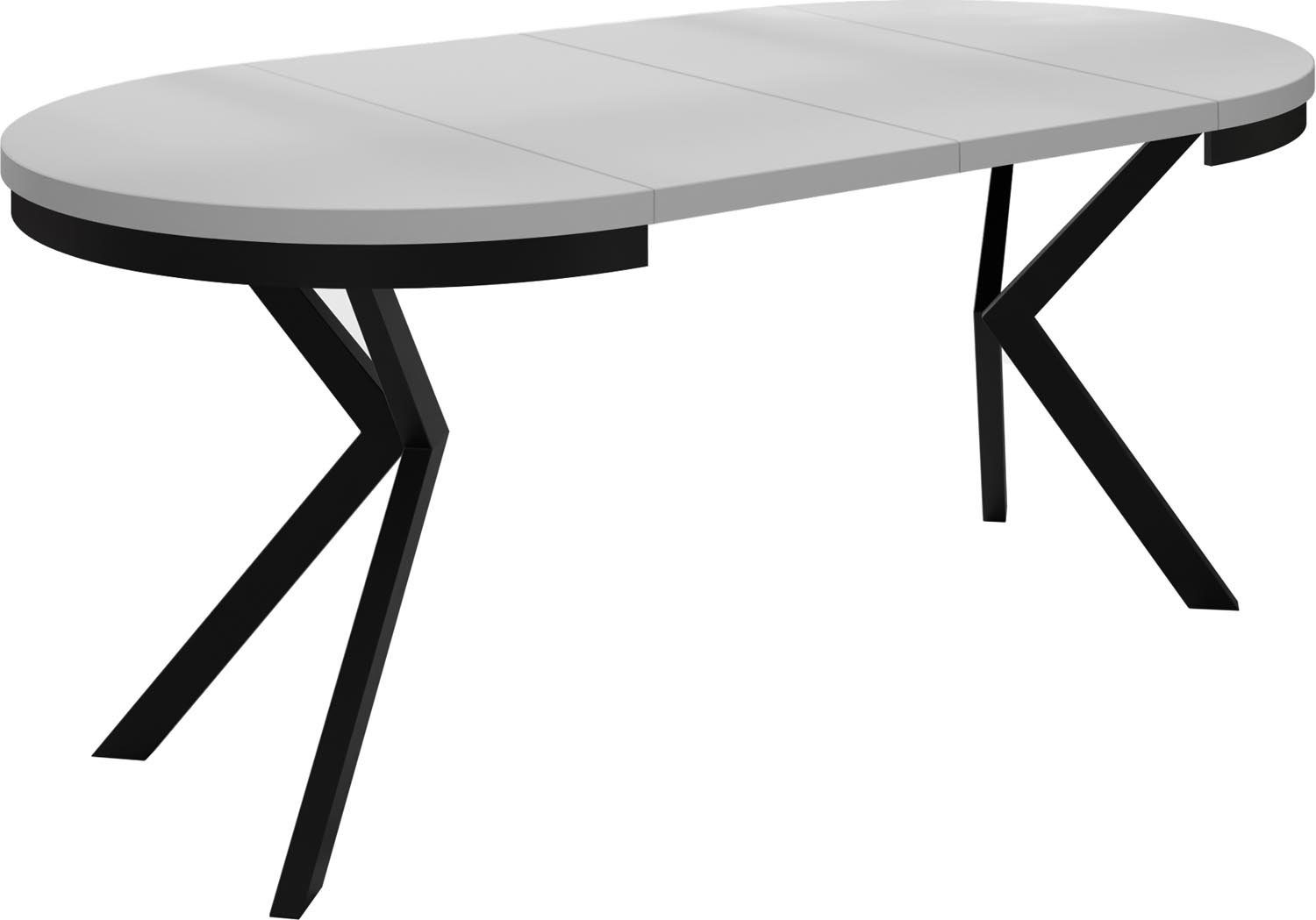 im WFL Ross, Loft-Stil Tisch GROUP Esstisch Metallbeinen mit Weiß
