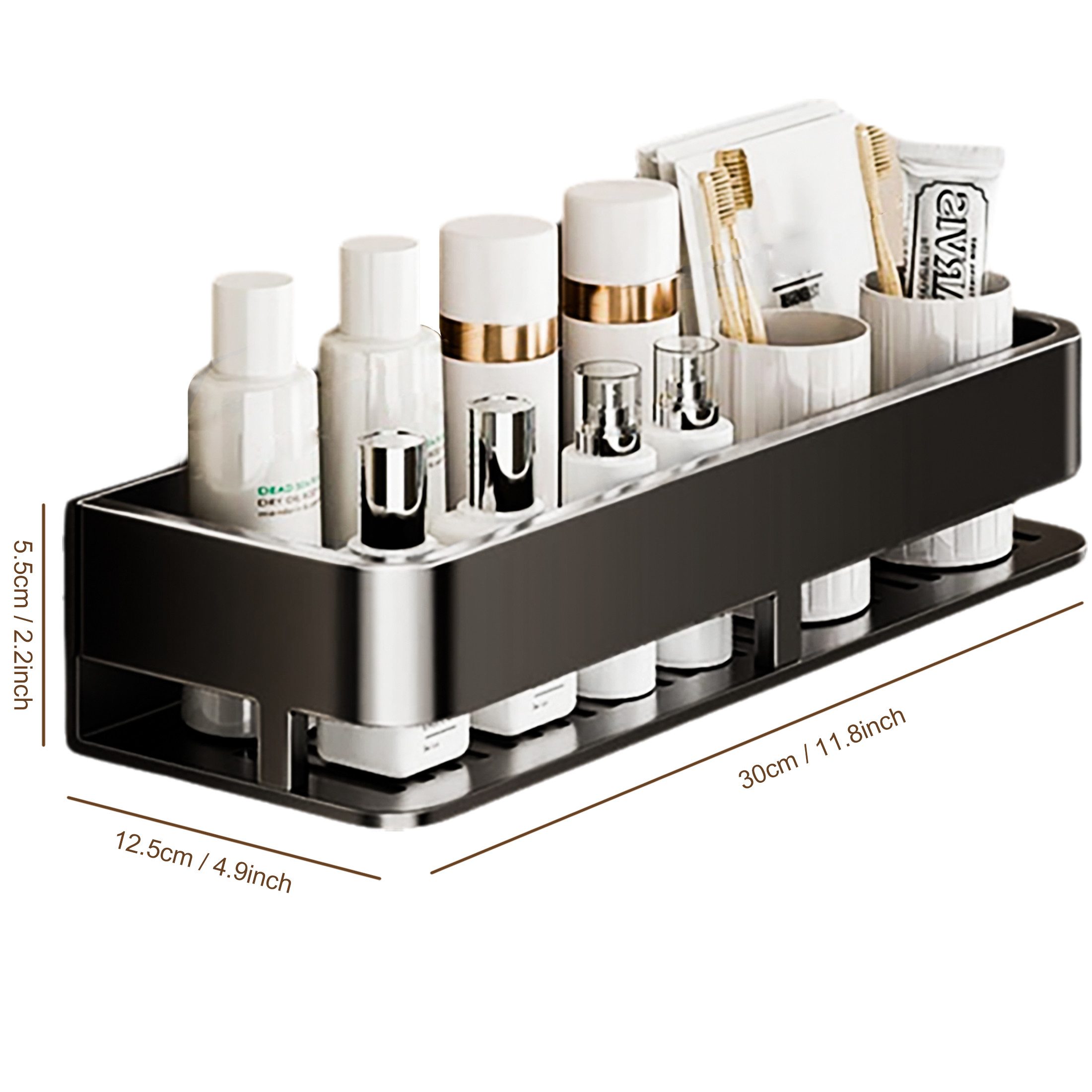 ibettertec Duschablage Edelstahl Eckregal ohne Bohren,in Größen 30/40/50 cm günstig online kaufen