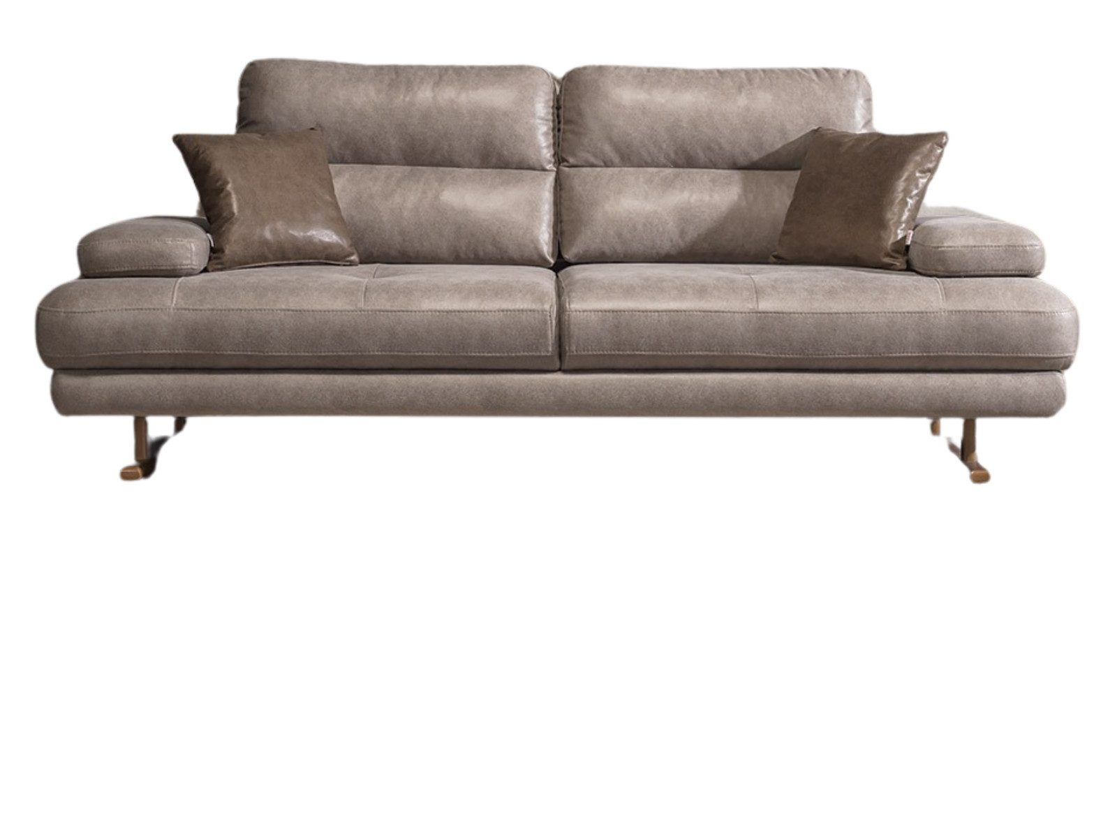 Villa Möbel Sofa Quatro, 3-Sitzer 1 Teile, mit Relax-/Bettfunktion durch verstellbare Rückenlehne