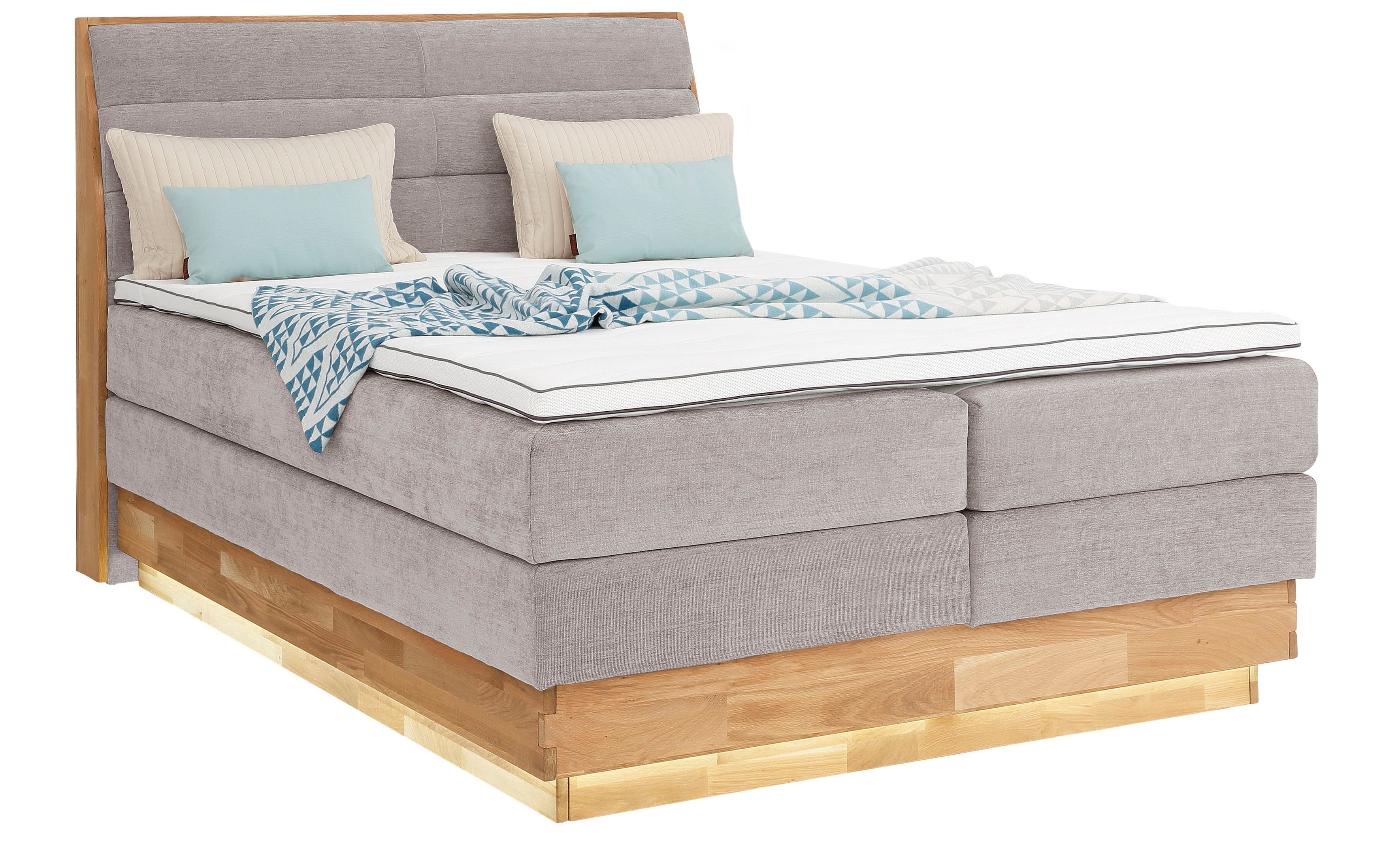 OTTO products Boxspringbett, LED-Beleuchtung, mit zertifizierten, günstig online kaufen