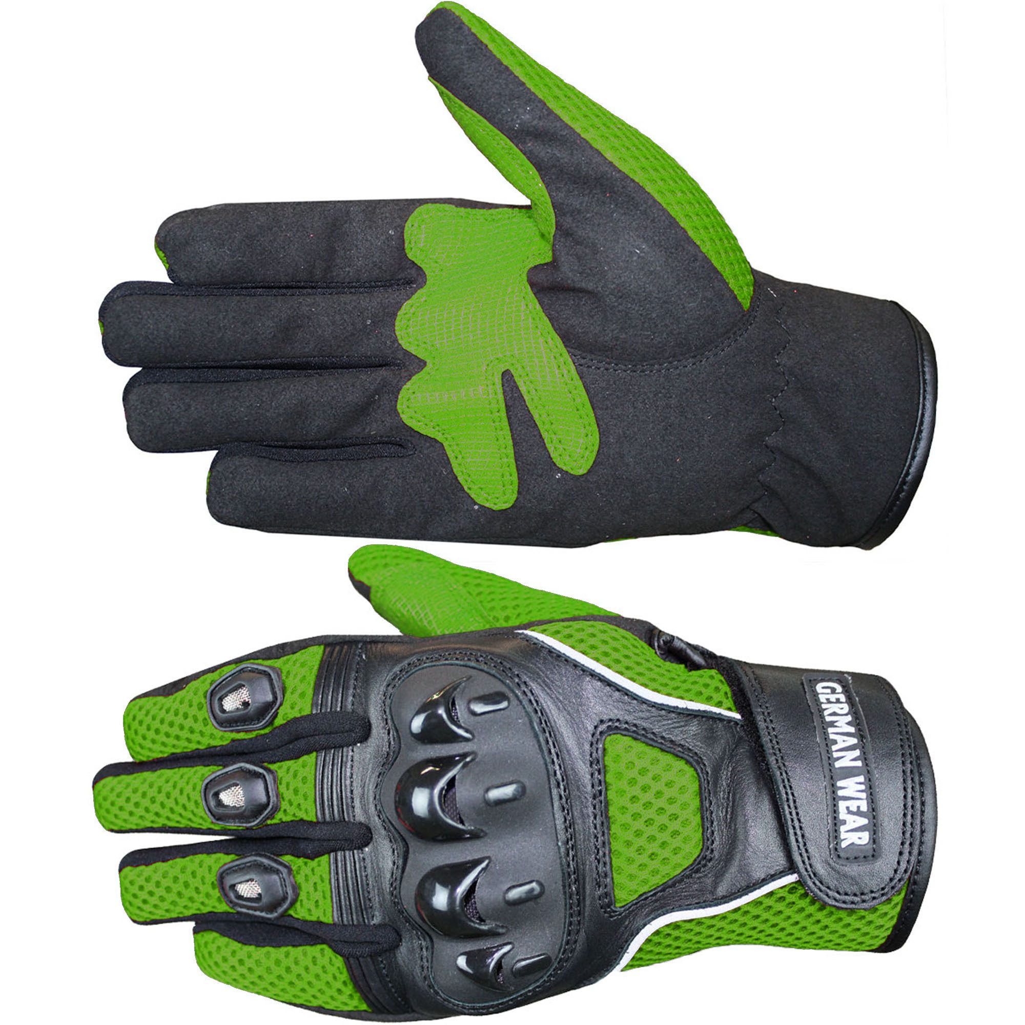 German Wear Motorradhandschuhe GW400G-M9 Motocross Biker Handschuhe Leder- günstig online kaufen