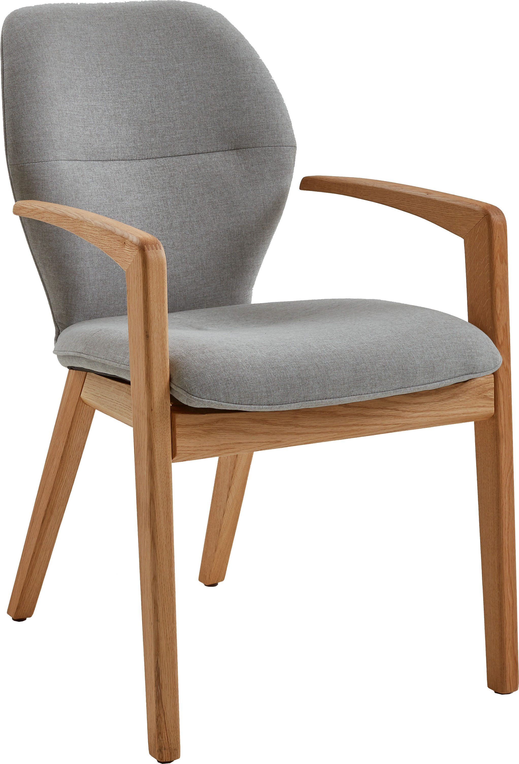 NIEHOFF SITZMÖBEL Esszimmerstuhl, 1 Armlehnenstuhl, Eiche massiv, verschiedene Farben, Sitzhöhe 49