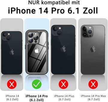 JOEAIS Handyhülle für iPhone 14/ iPhone 14 Pro/Plus/Pro Max Hülle Case dünn Wasserdicht, für iPhone 14/14 Pro/Plus/Pro Max Stoßfest Case 360 Grad Schutzhülle