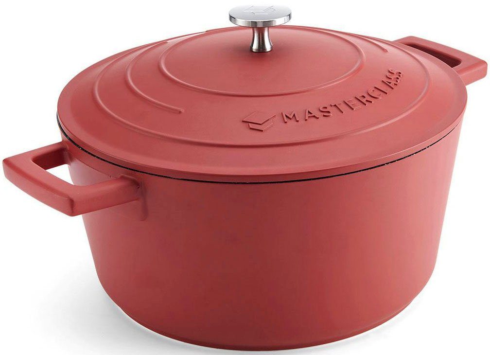 MasterClass Kasserolle MasterClass, Aluminiumguss, 4 Liter, rund, ultraleicht, kratzfeste Antihaftbeschichtung, Induktion