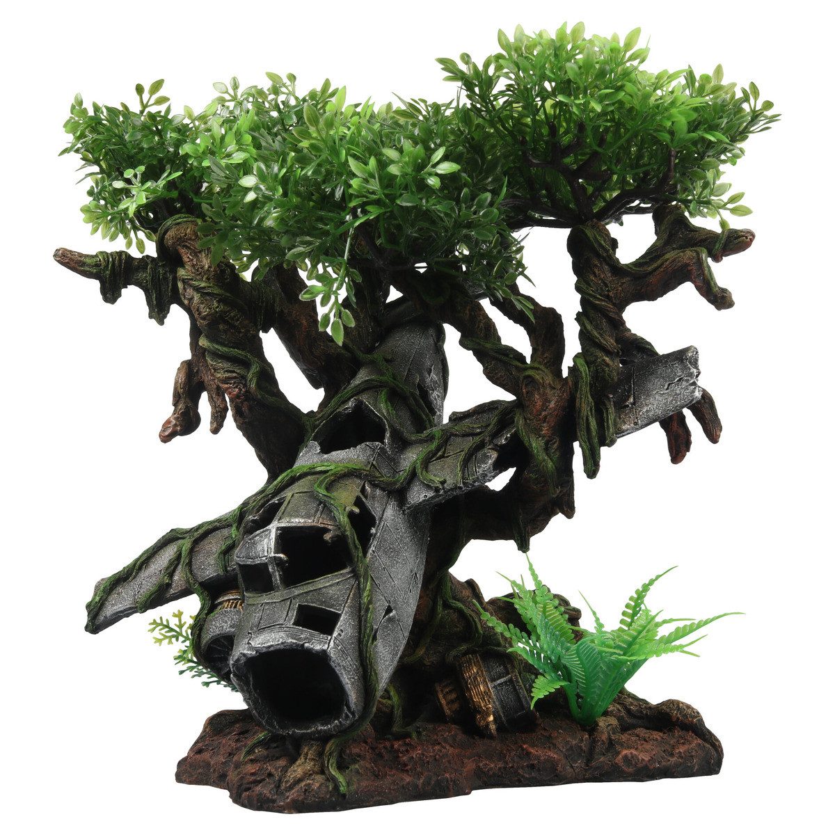 Terra Della Terrariendeko Terrarium Dekoration Flugzeugwrack Baum
