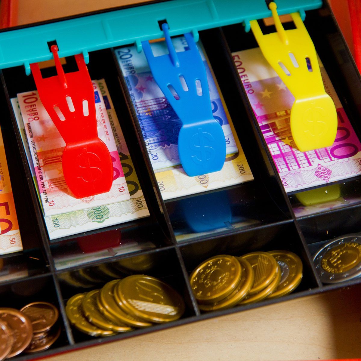 Vedes Spielgeld Euro Spielgeld Kinder Kaufladen Spielzeug Geld Münzen Scheine Replik