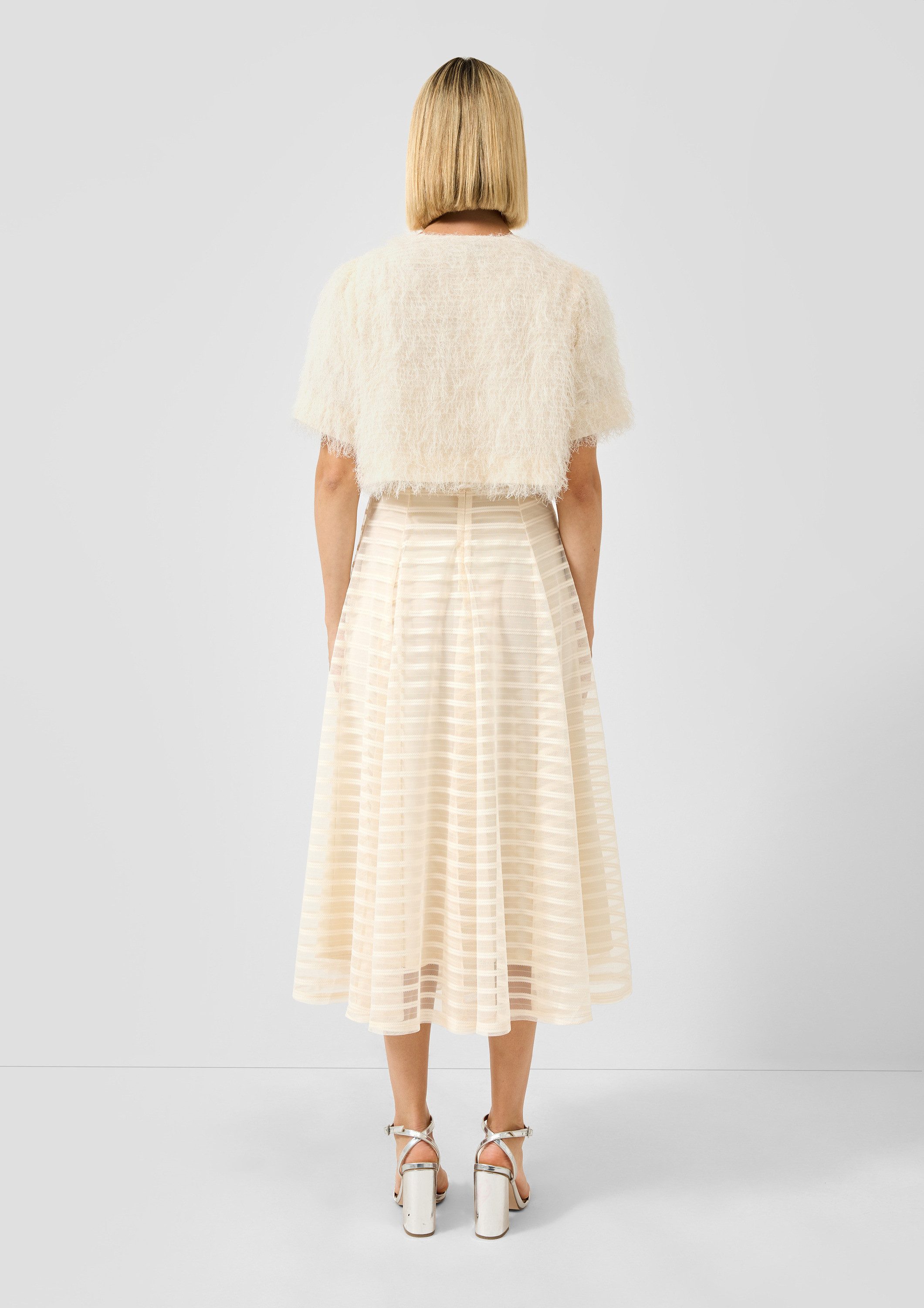 s.Oliver Jackenblazer Indoor-Jacke Festiver Kurzarm-Bolero