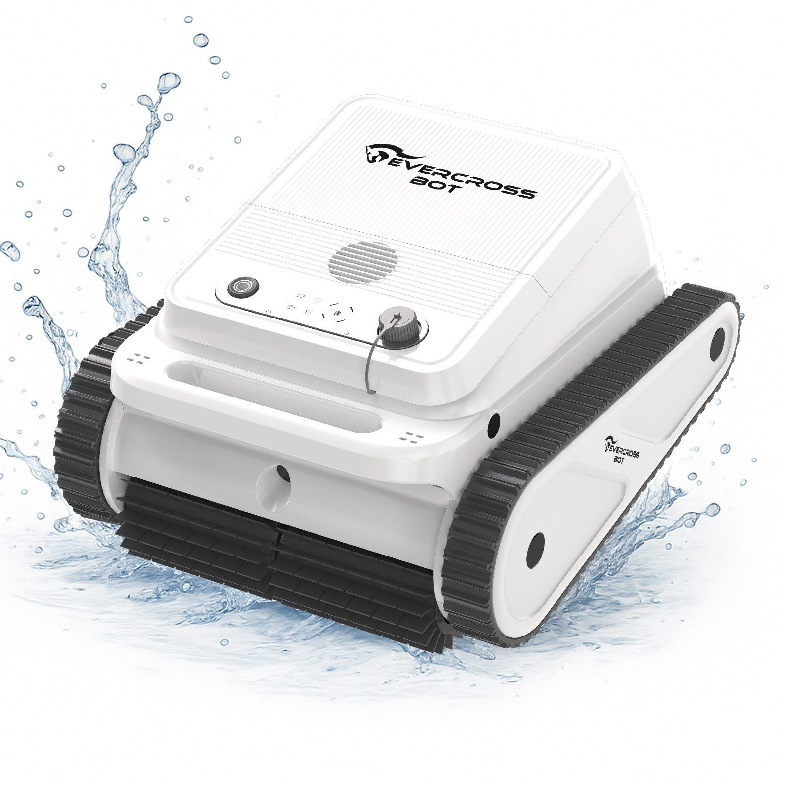 EVERCROSS BOT Poolroboter U8 für Boden und Wand, Kabellos Poolsauger bis 200m² Pools, 120 Min Akkulaufzeit, Intelligenter Navigation, Ohne / Mit APP